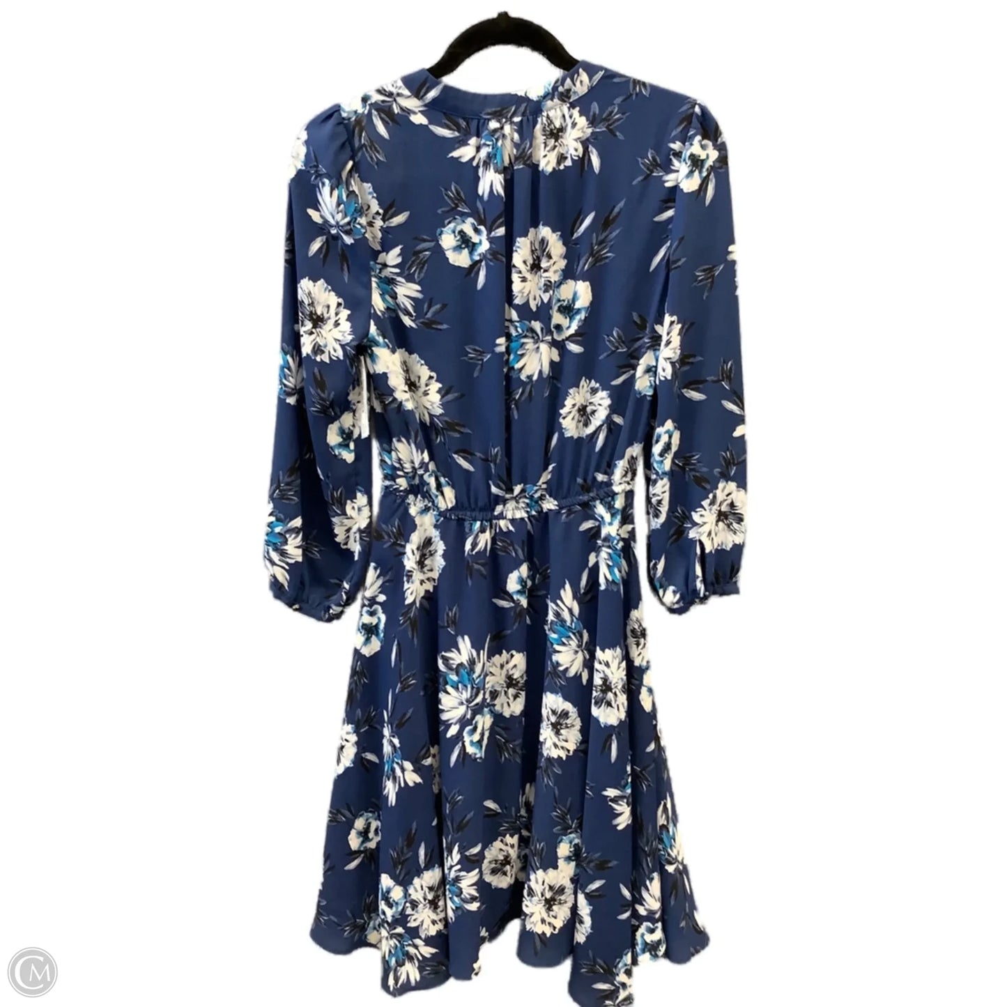 Dress Casual Midi By White House Black Market In Blue, Size: Xs