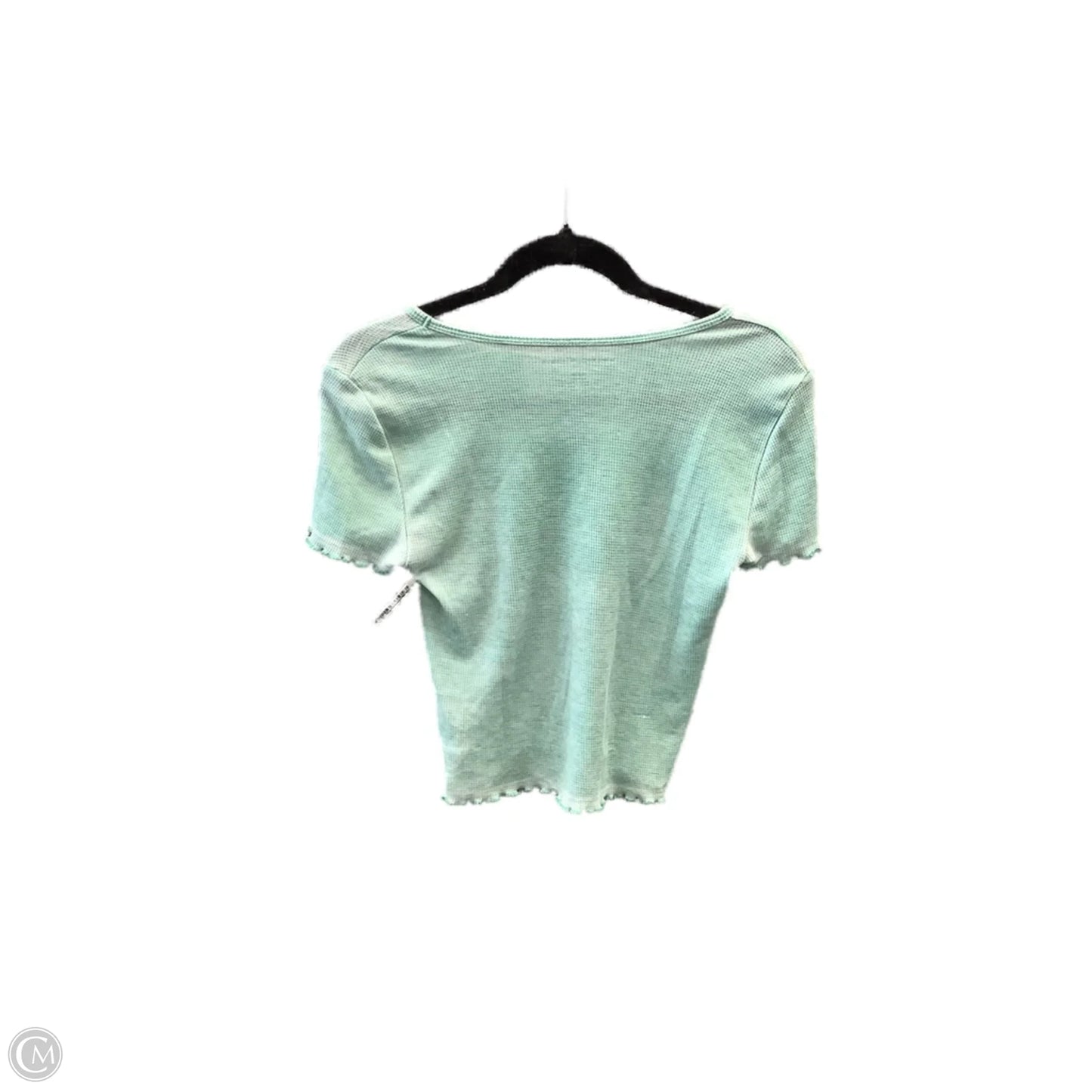 Top Short Sleeve By American Eagle In Green, Size: S