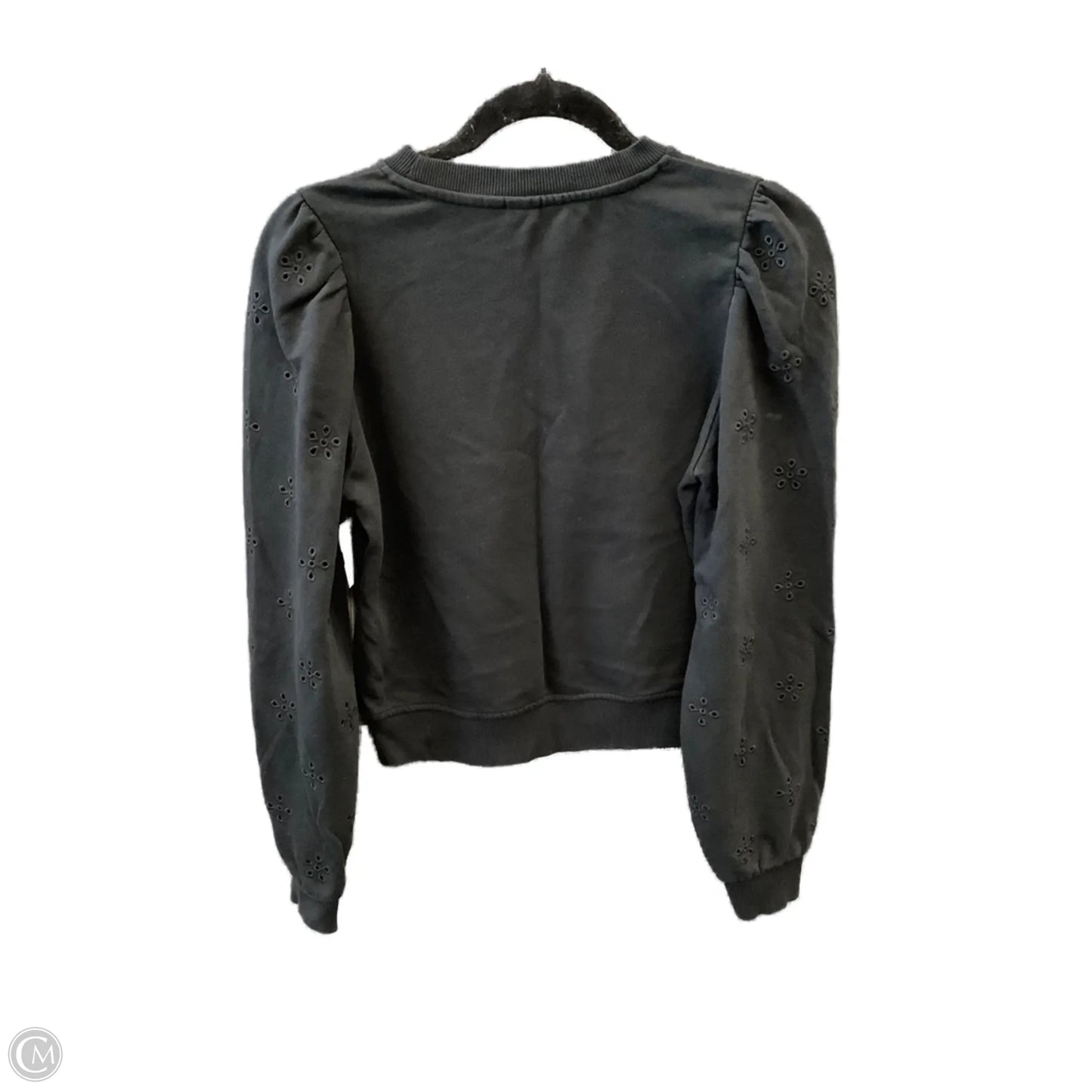 Top Long Sleeve By H&m In Black, Size: S