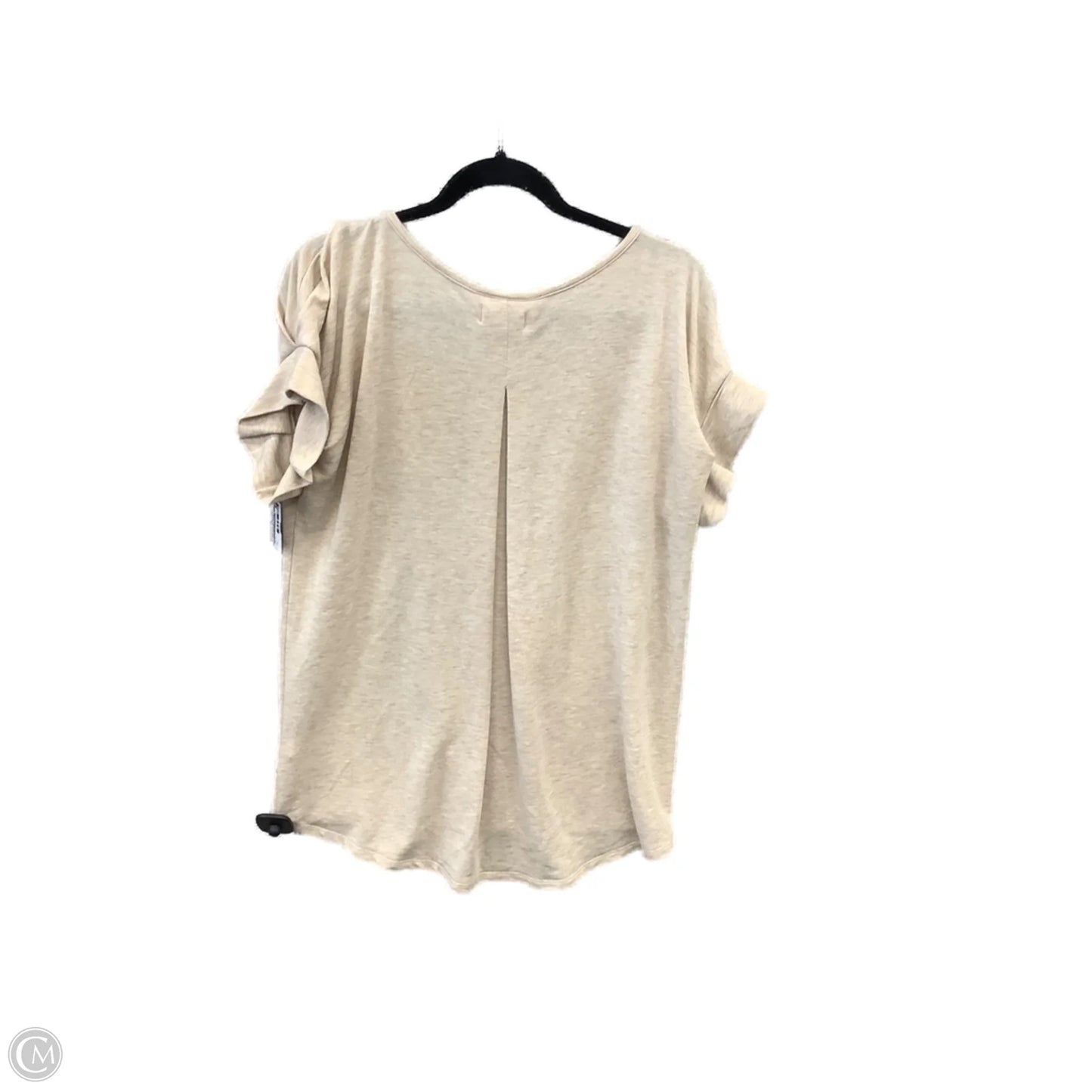 Top Short Sleeve By Cupio In Beige, Size: M