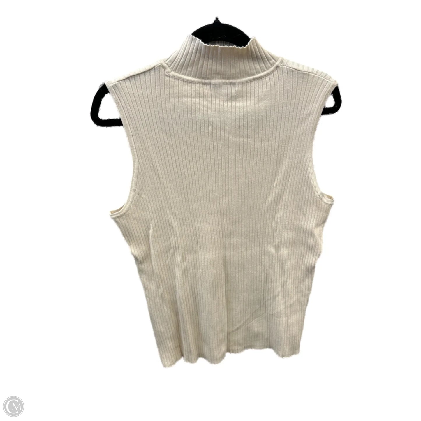 Top Sleeveless By Ophelia Roe In Cream, Size: 1x