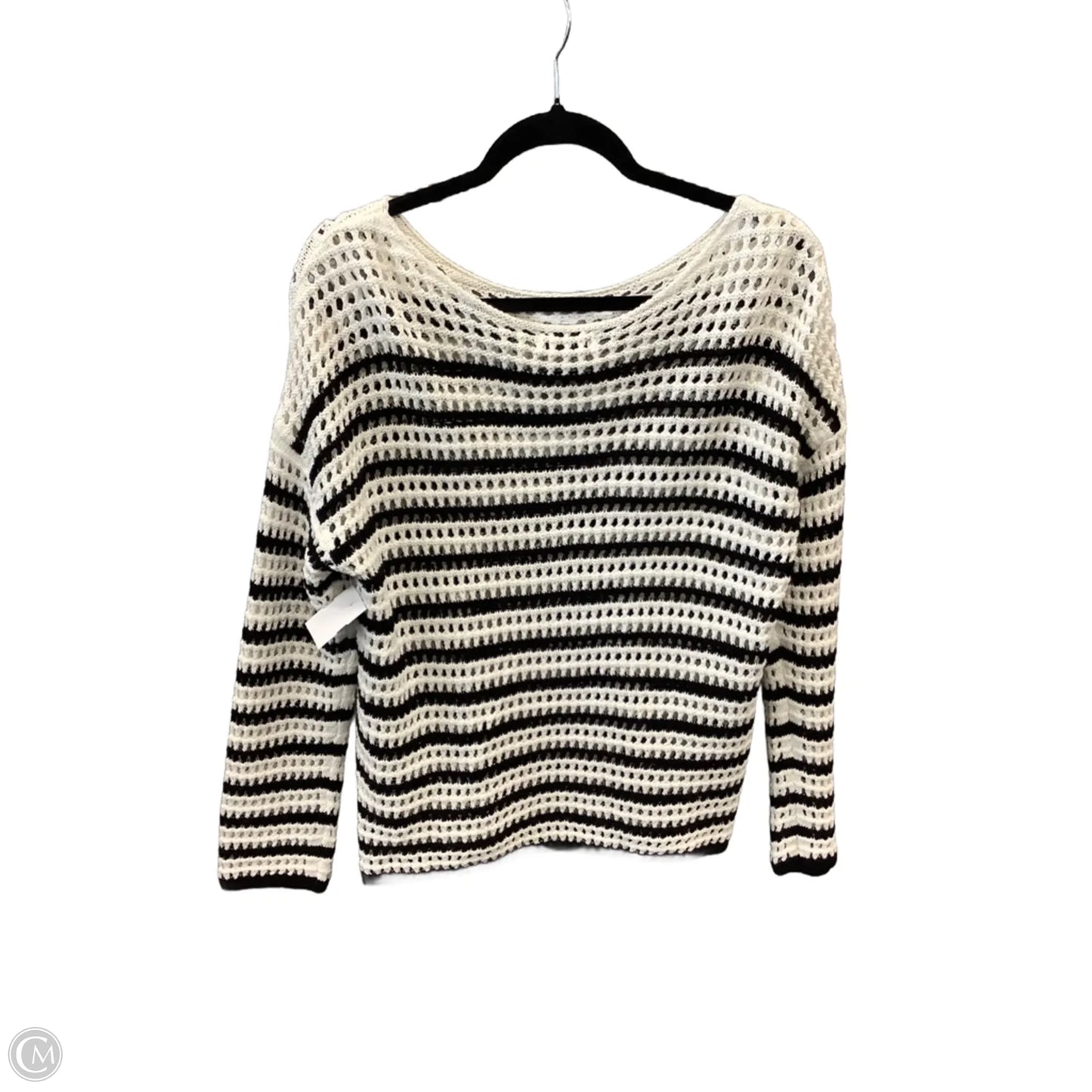 Sweater By Nine West In Striped Pattern, Size: M