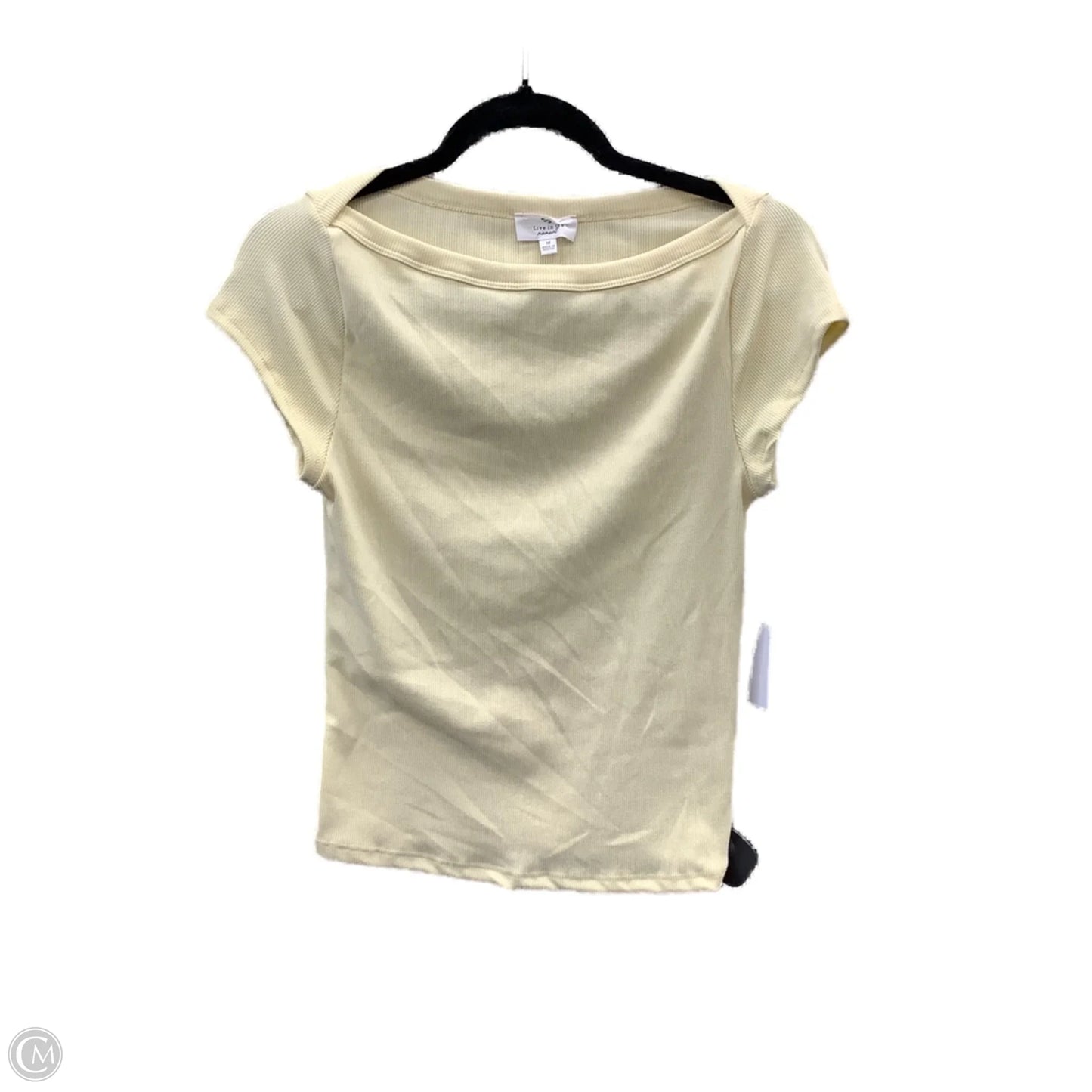 Top Short Sleeve By Clothes Mentor In Yellow, Size: M