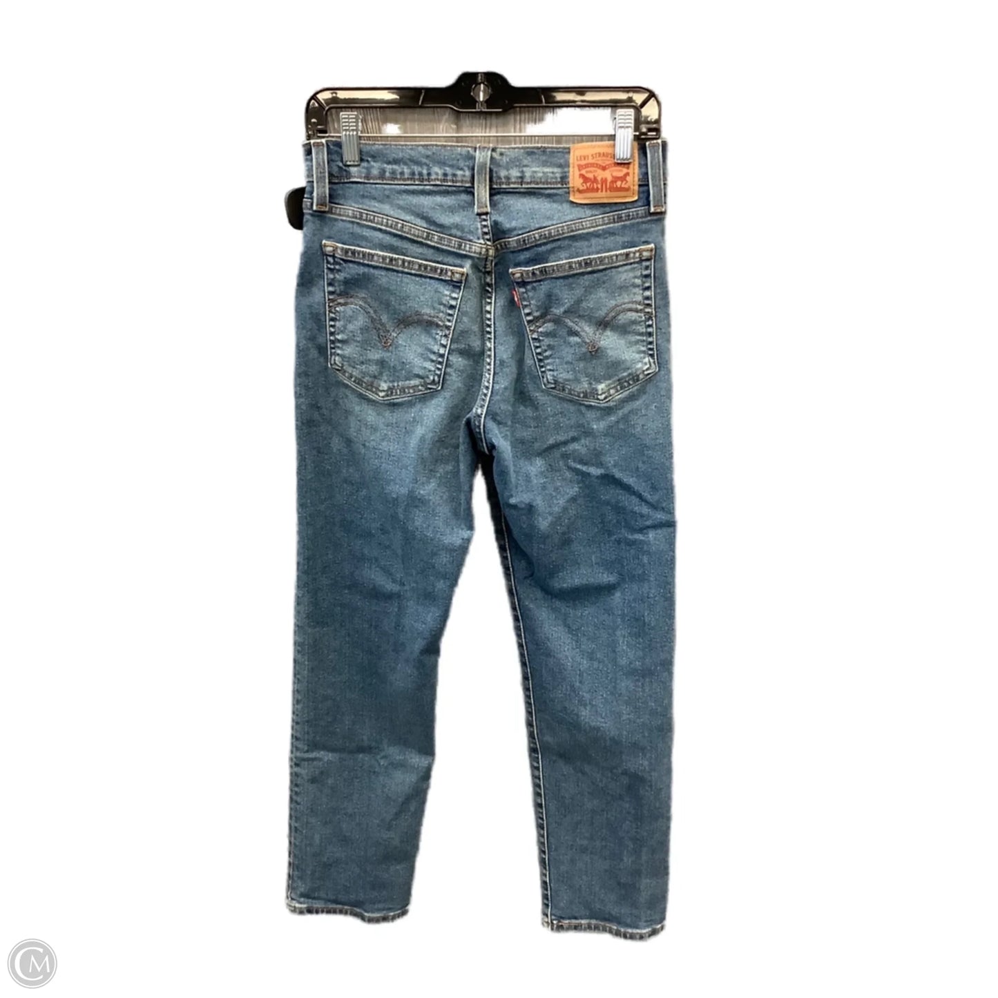 Jeans Straight By Levis In Blue Denim, Size: 6
