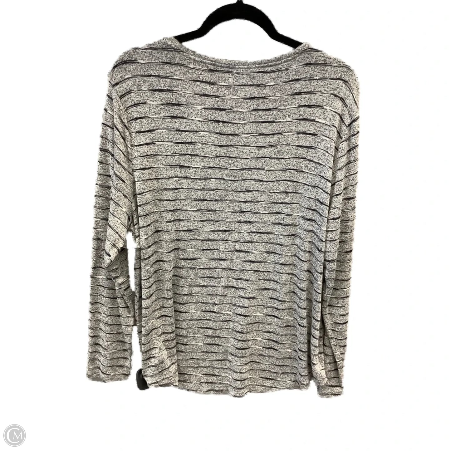 Top Long Sleeve By Apt 9 In Grey, Size: Xxl