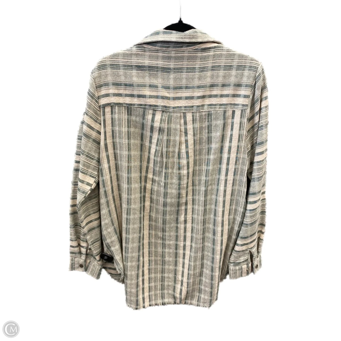 Top Long Sleeve By L Love In Striped Pattern, Size: L