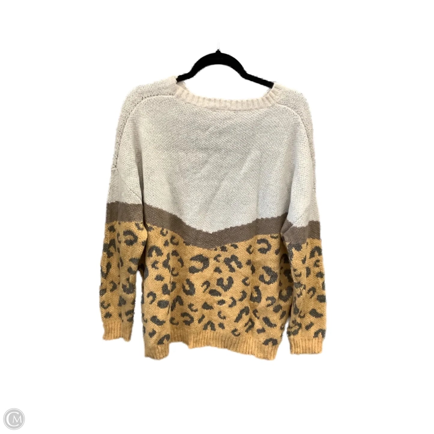 Sweater By Easel In Animal Print, Size: L