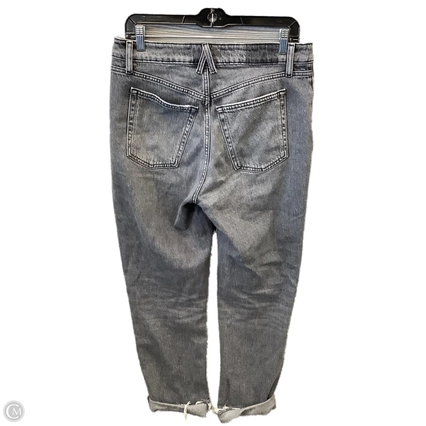 Jeans Straight By Clothes Mentor In Black Denim, Size: 8