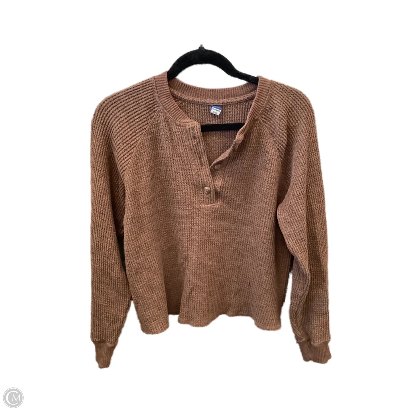 Top Long Sleeve By Old Navy In Brown, Size: S