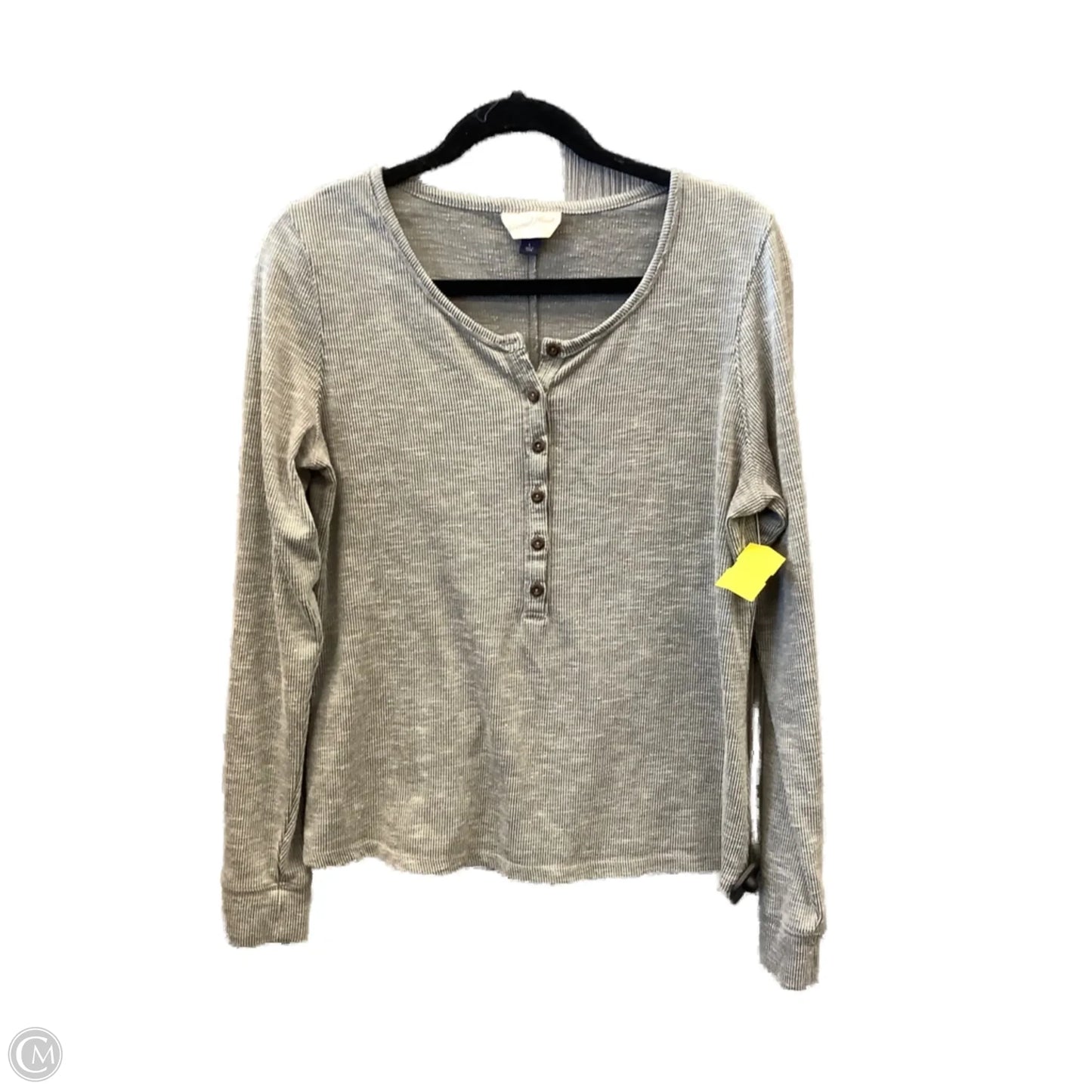 Top Long Sleeve By Universal Thread In Grey, Size: L