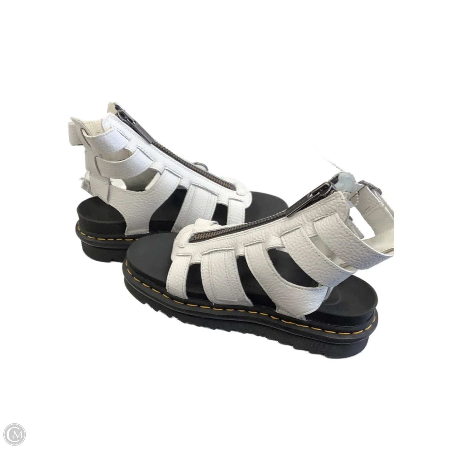 Sandals Flats By Dr Martens In White, Size: 8