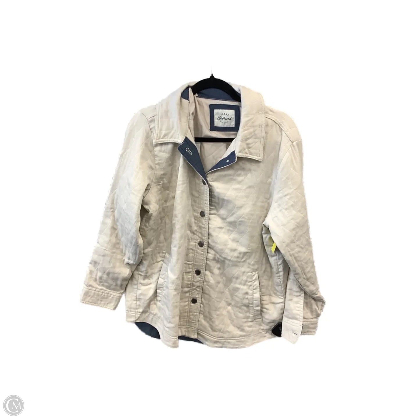 Jacket Shirt By Jachs Girlfirend In Cream, Size: L