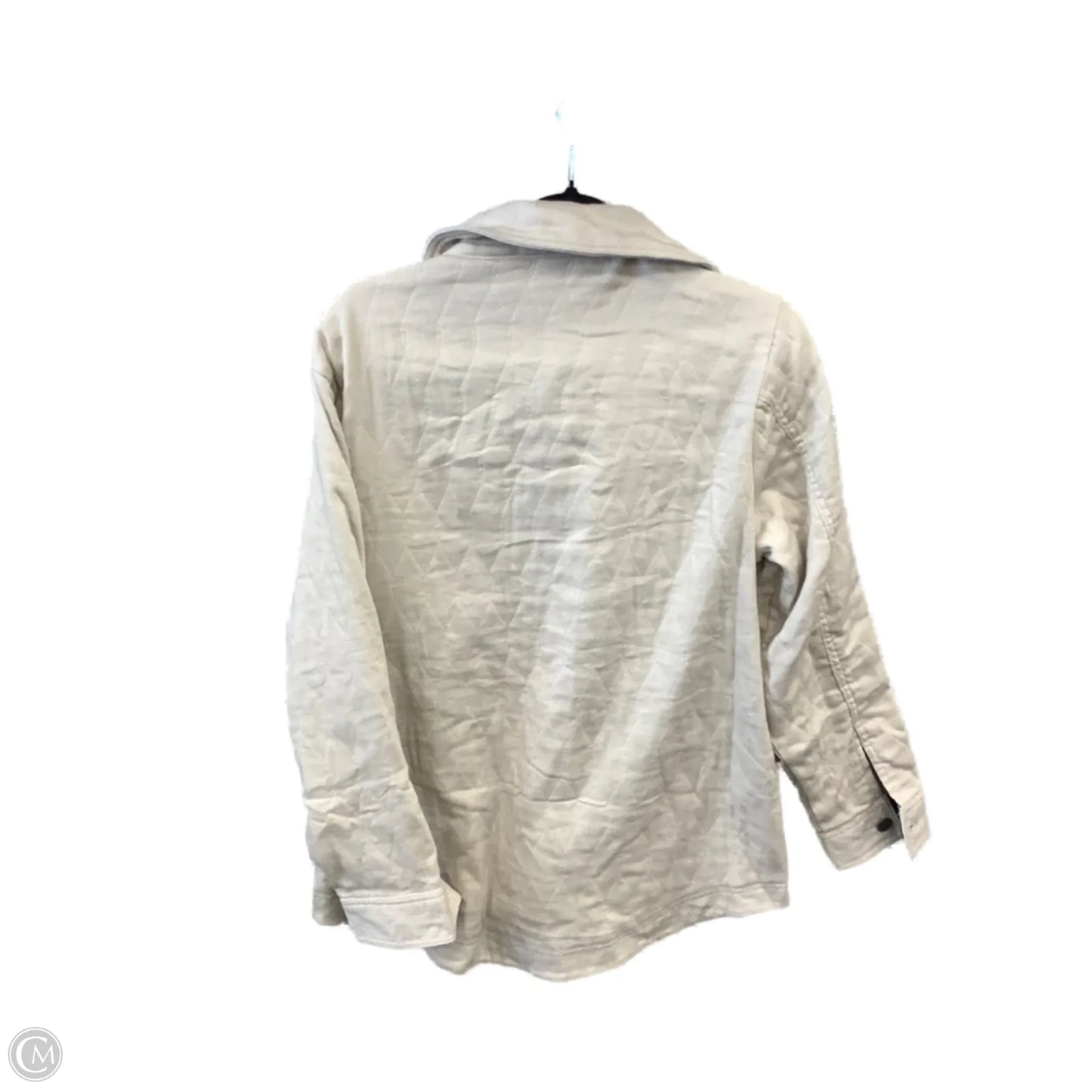 Jacket Shirt By Jachs Girlfirend In Cream, Size: L