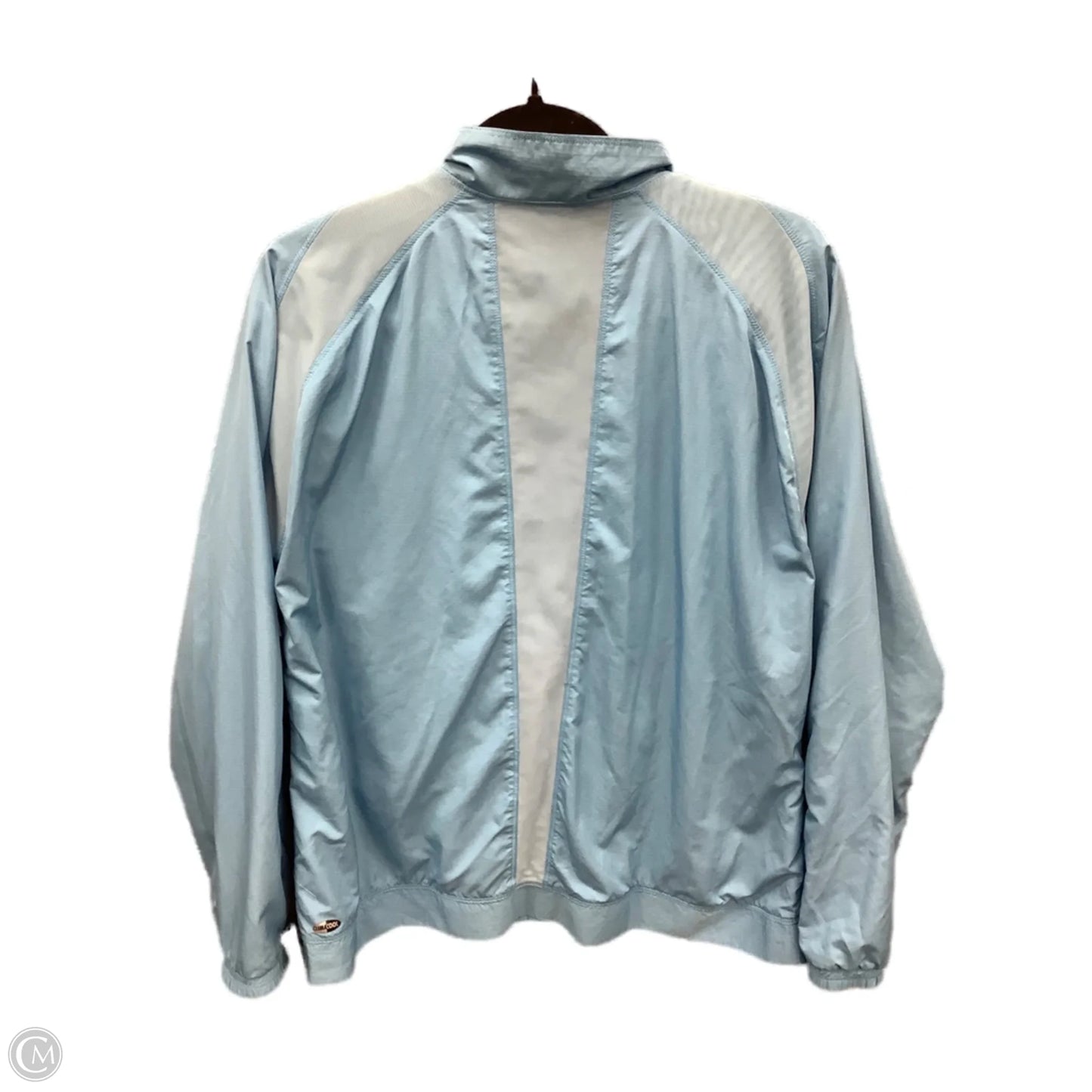Athletic Jacket By Adidas In Blue, Size: L