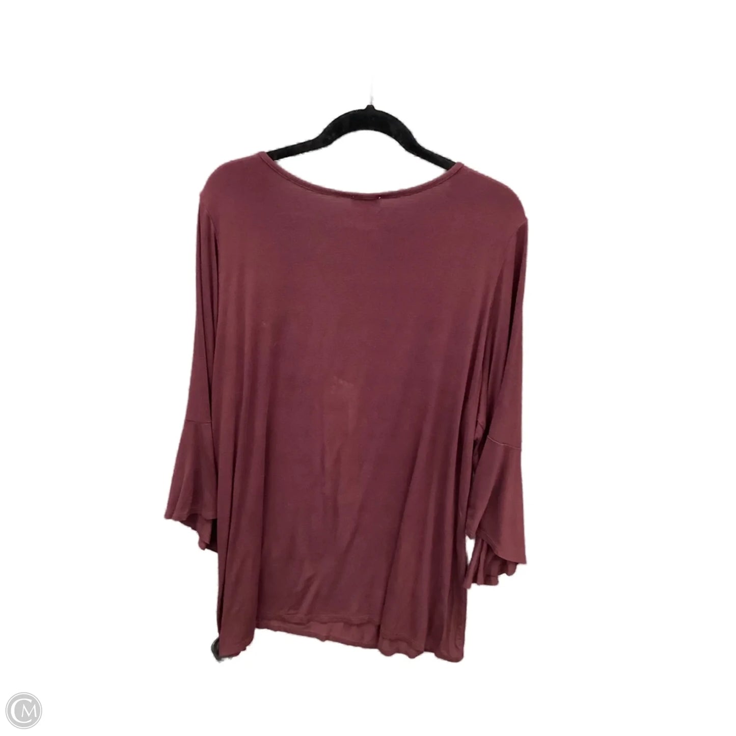 Top Long Sleeve By Luxe In Purple, Size: 3x