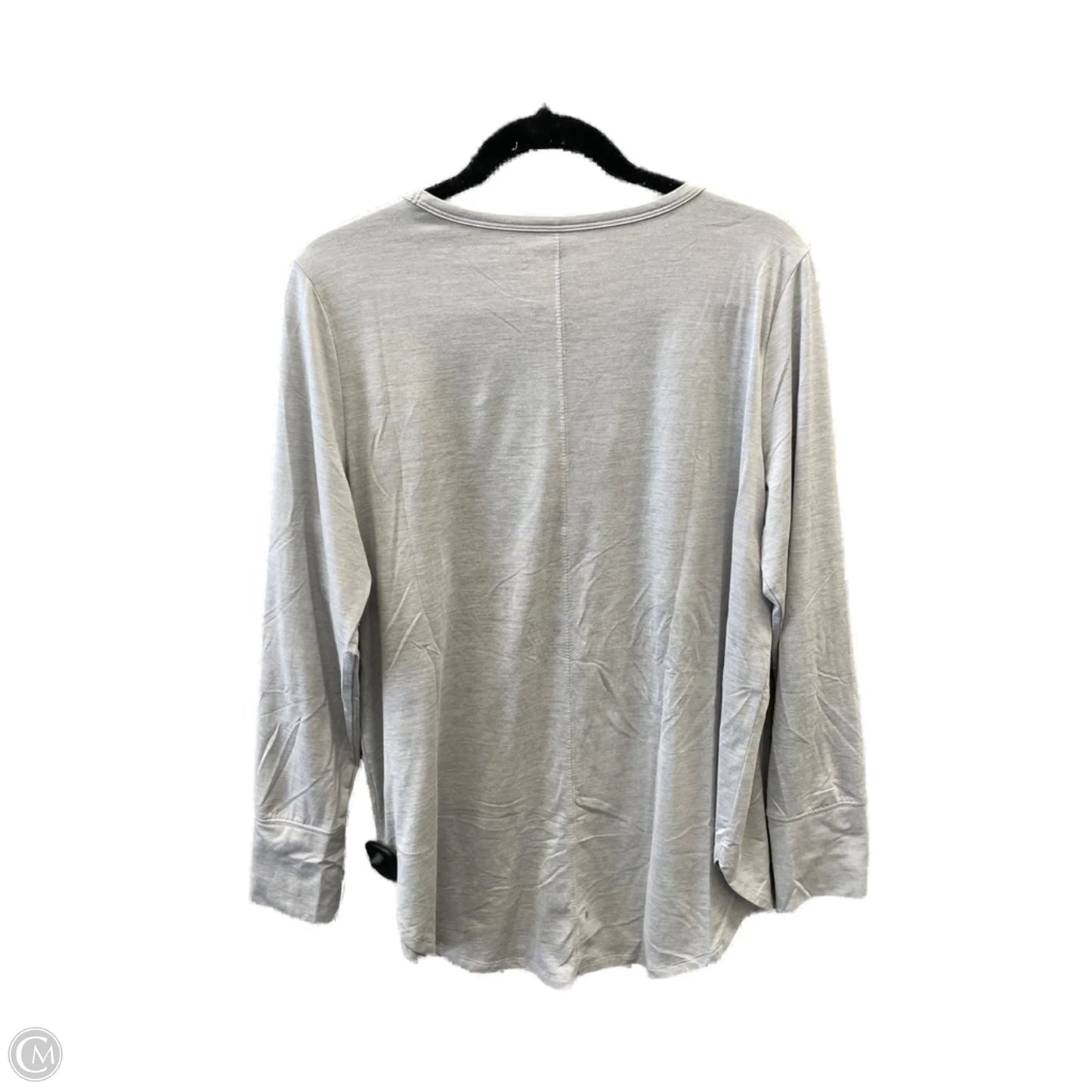 Athletic Top Long Sleeve Crewneck By Gapfit In Grey, Size: L