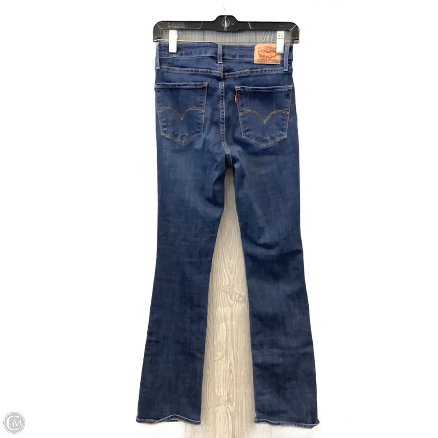 Jeans Boot Cut By Levis In Blue Denim, Size: 2