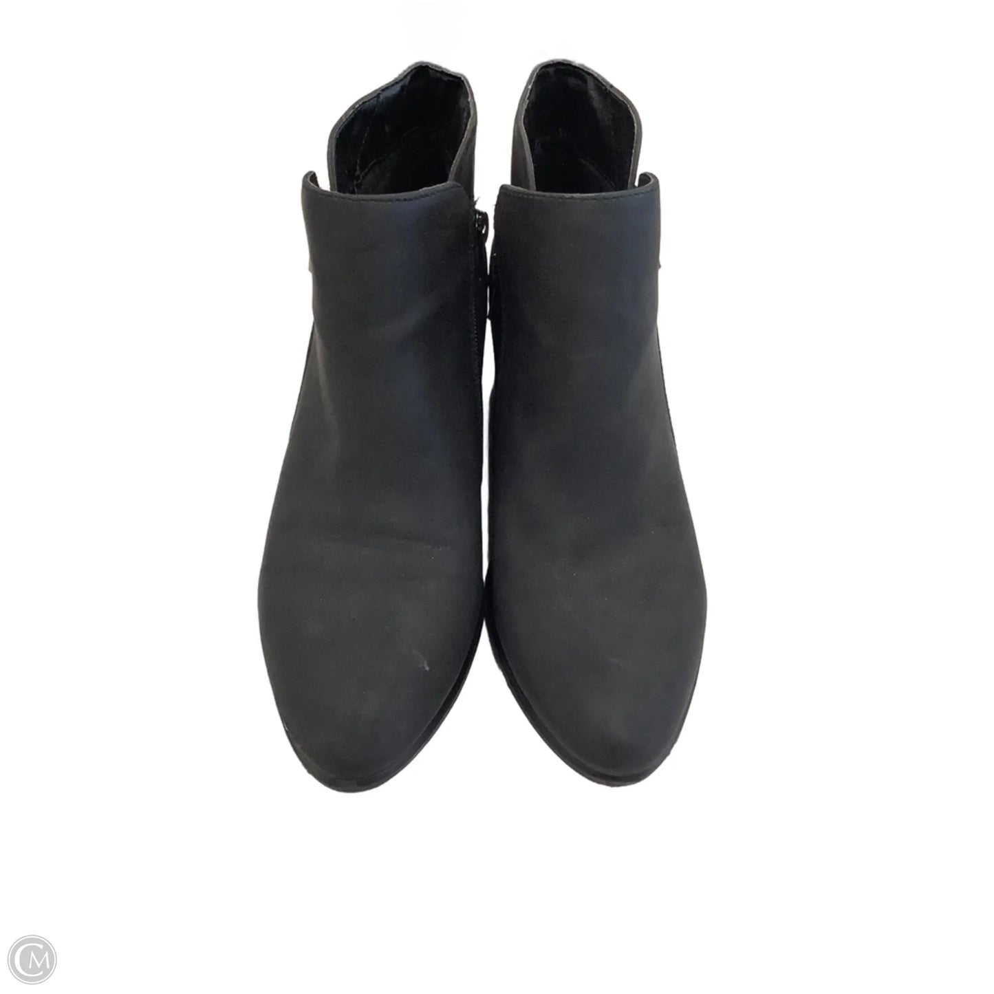 Boots Ankle Heels By Massini In Black, Size: 9
