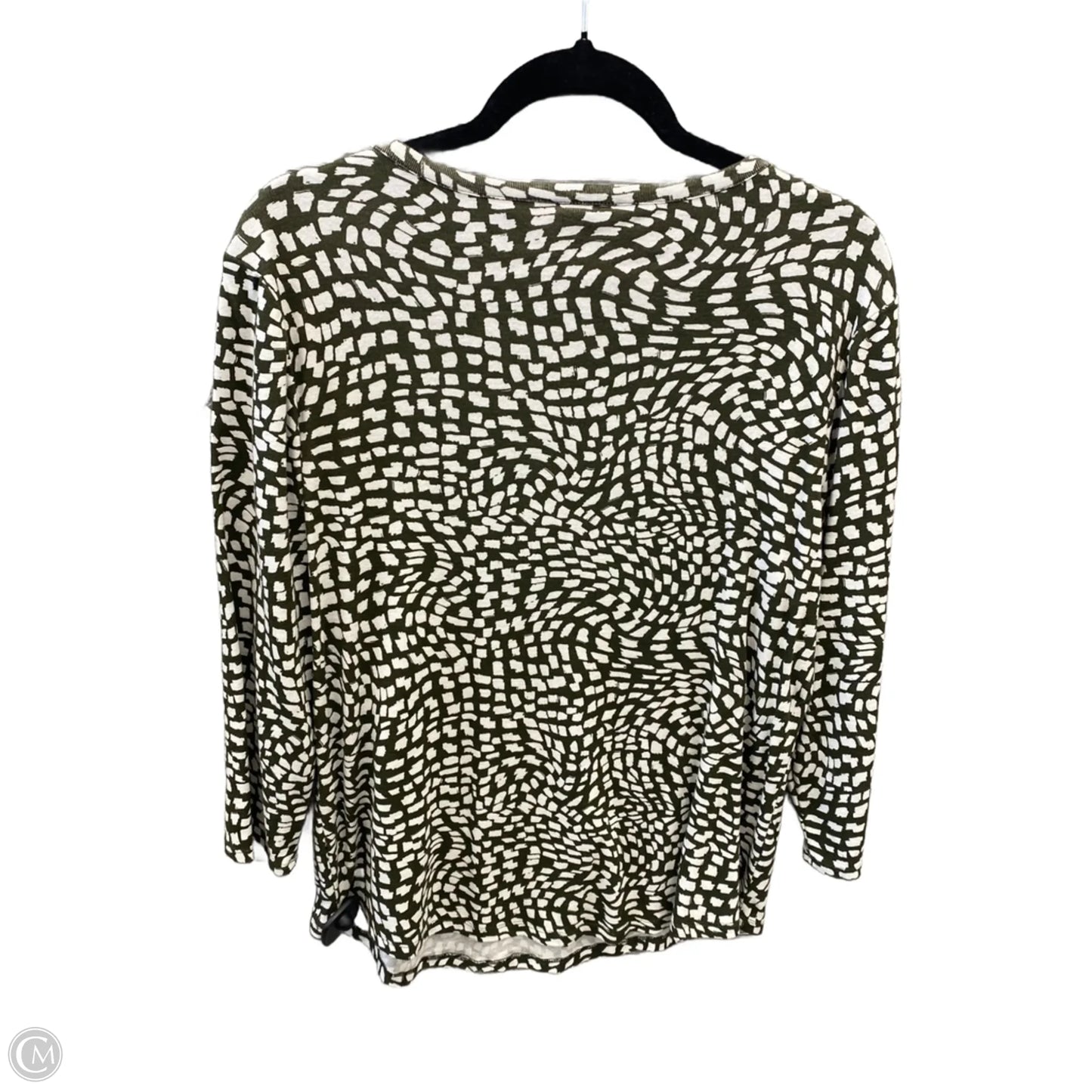 Top Long Sleeve By Chicos In Green, Size: L