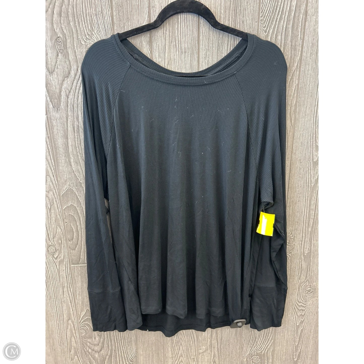 Top Long Sleeve By Aerie In Black, Size: Xxl