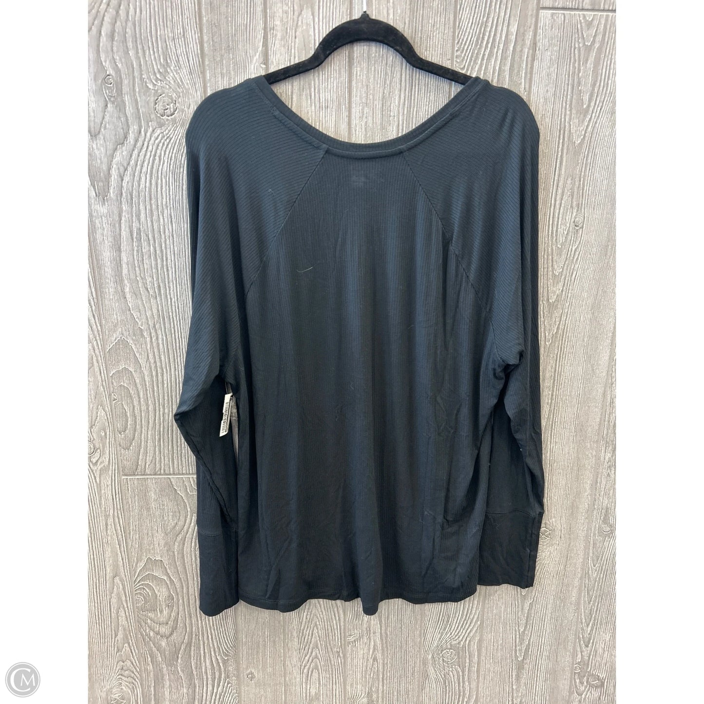 Top Long Sleeve By Aerie In Black, Size: Xxl