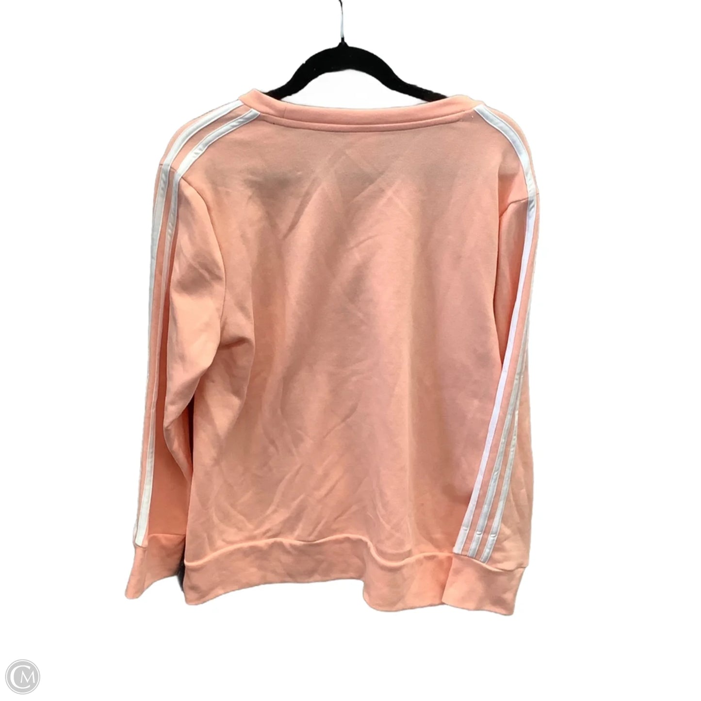 Athletic Top Long Sleeve Crewneck By Adidas In Pink, Size: Xl