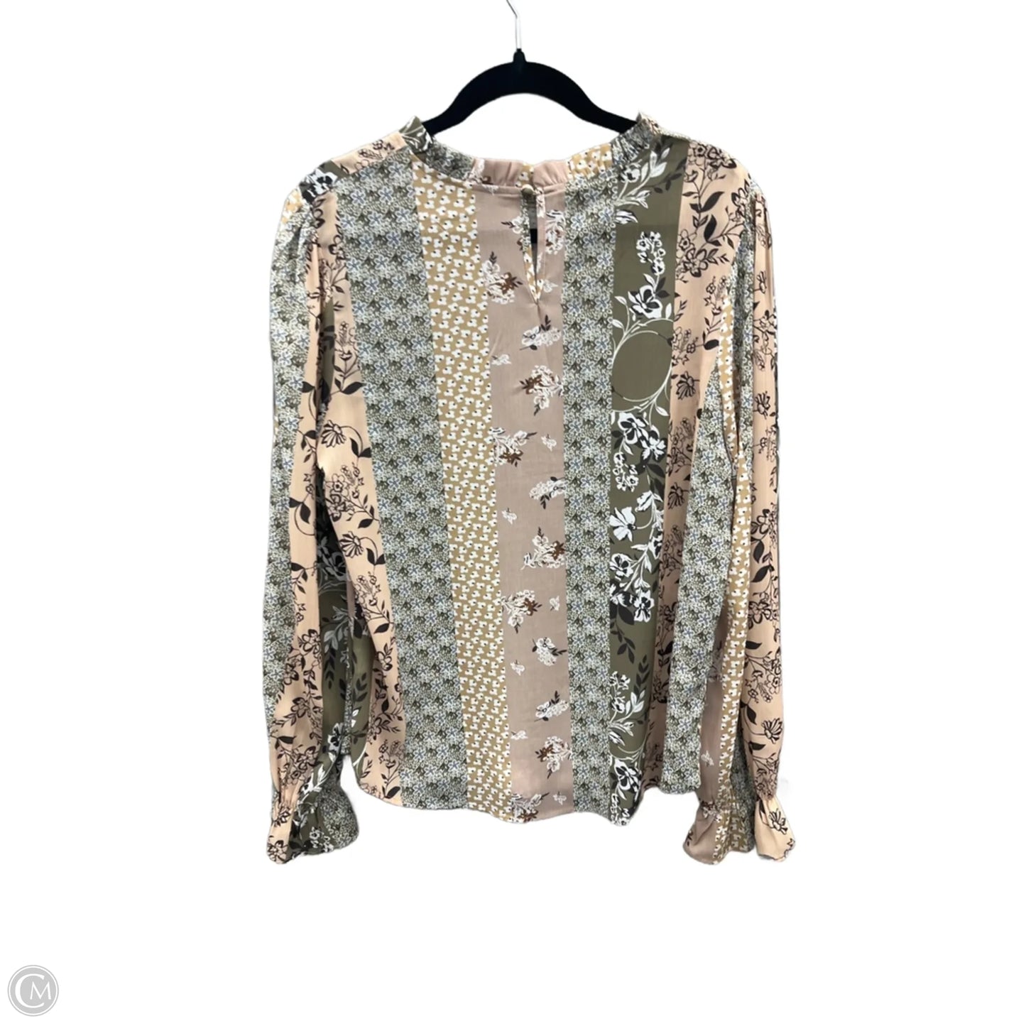 Top Long Sleeve By Clothes Mentor In Multi-colored, Size: M