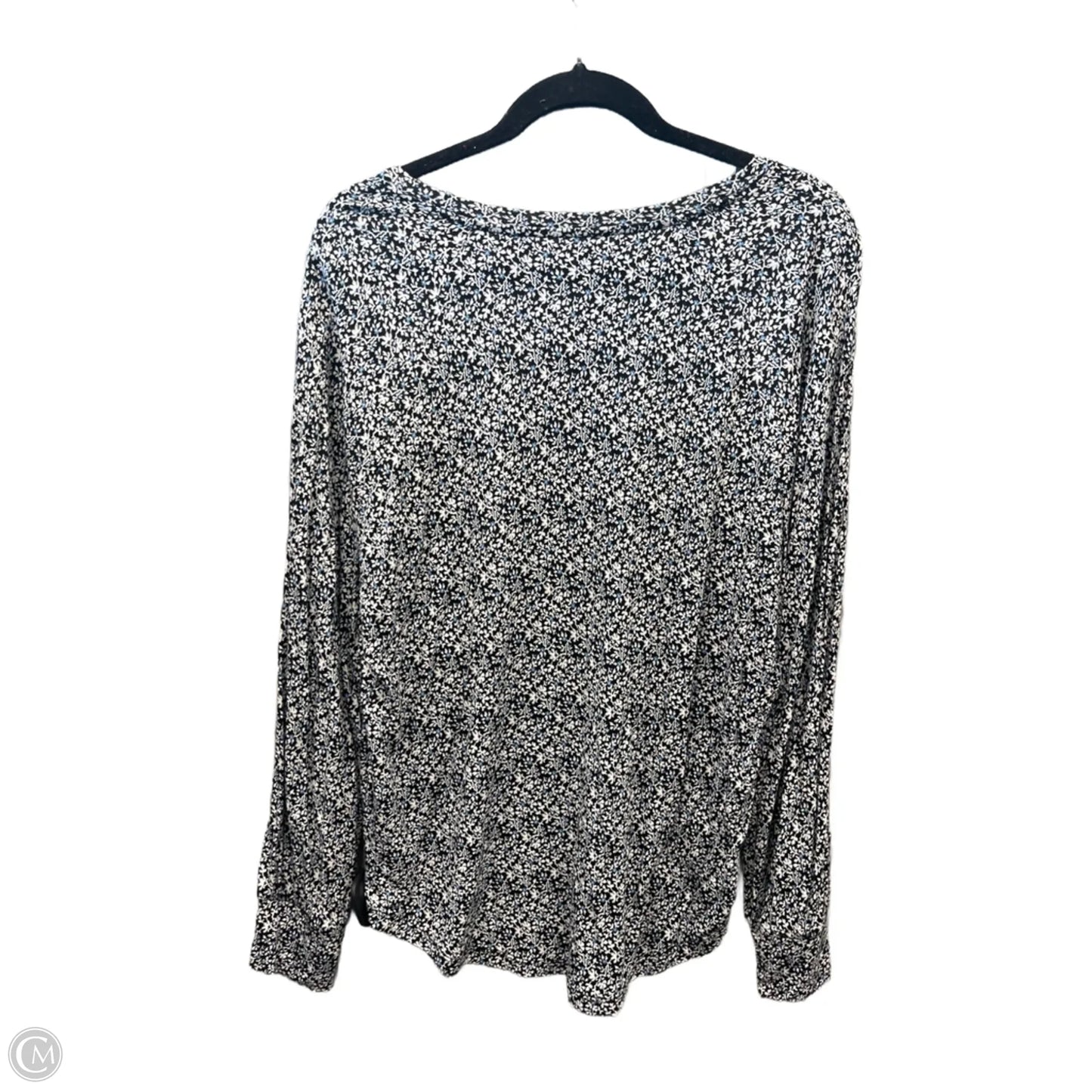 Top Long Sleeve By Loft In Floral Print, Size: M