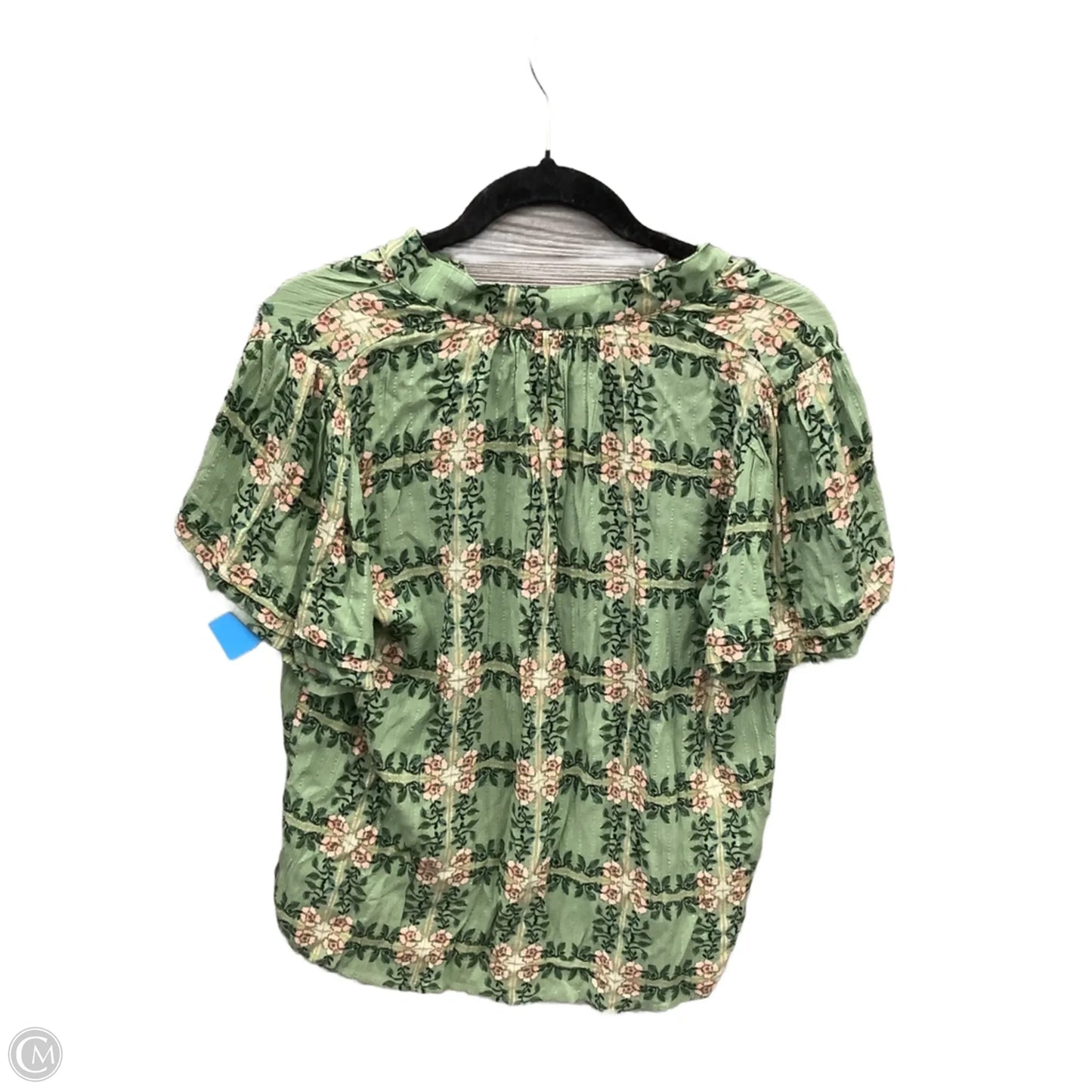 Top Short Sleeve By Loft In Green, Size: S