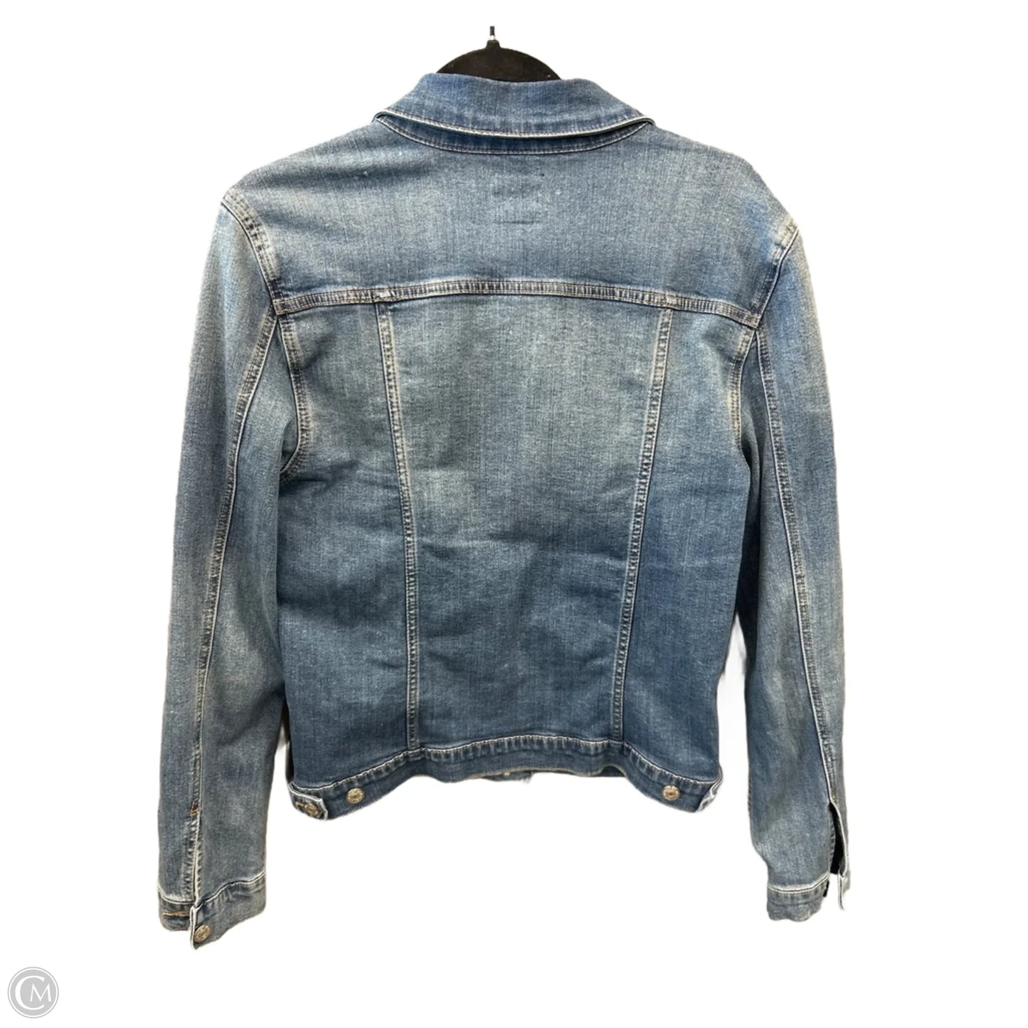 Jacket Denim By Just Usa In Blue Denim, Size: L