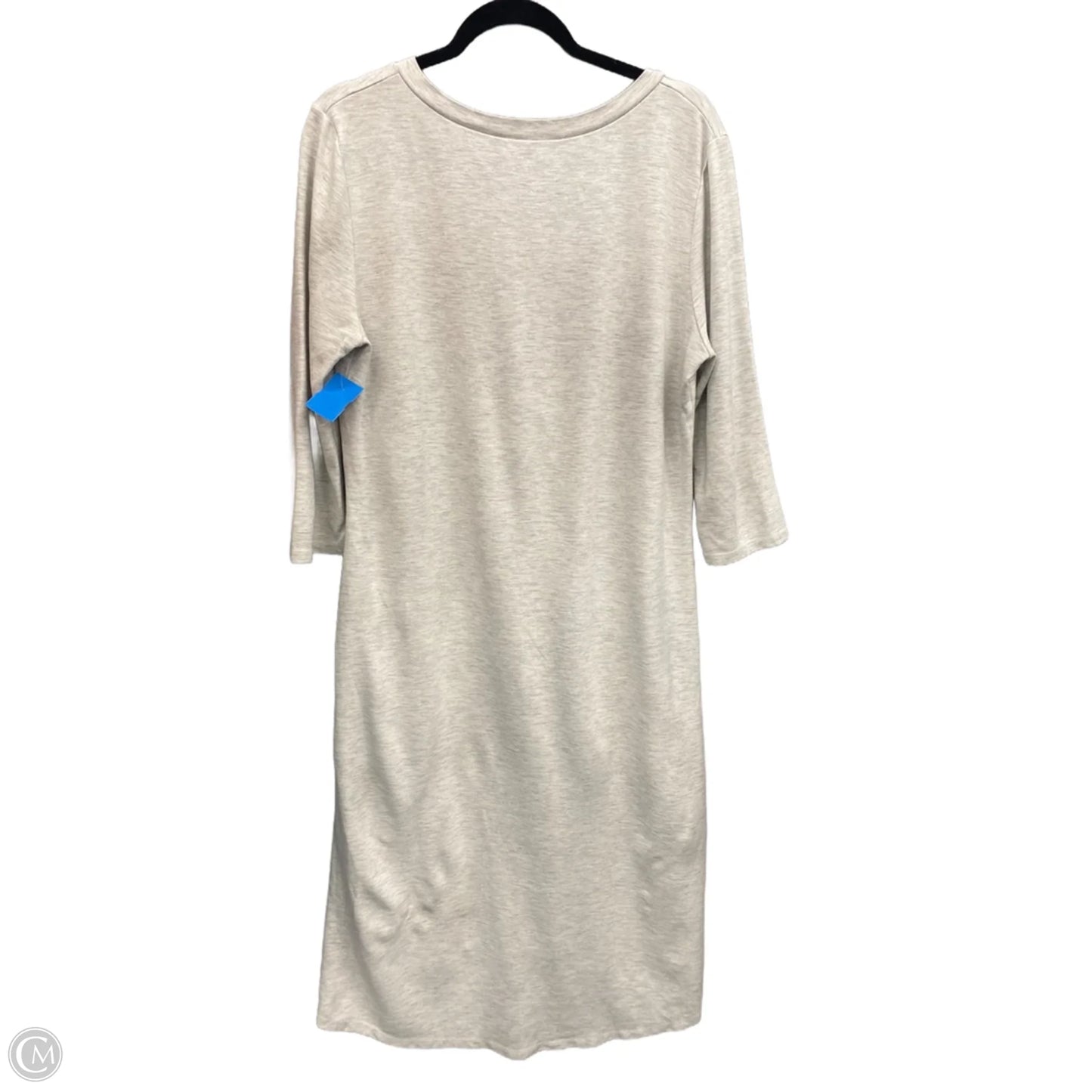 Dress Casual Midi By Clothes Mentor In Grey, Size: Xl