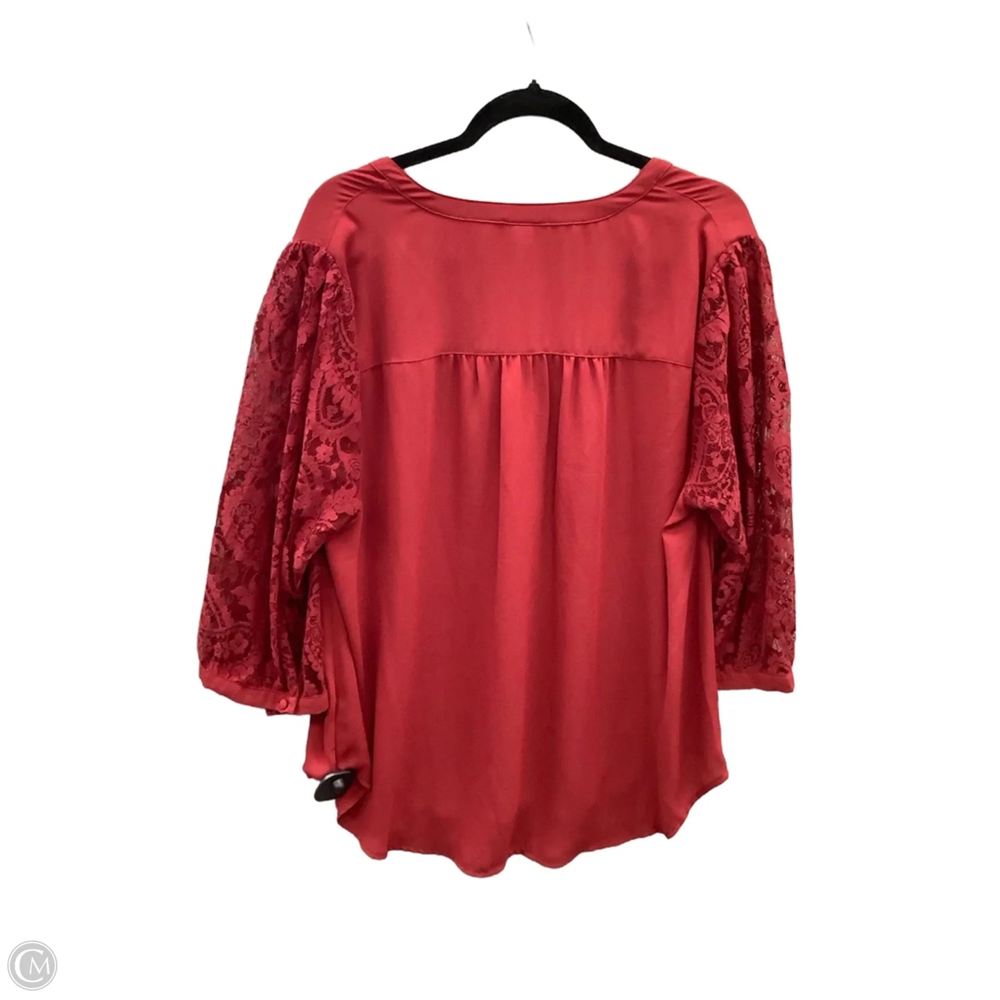 Top 3/4 Sleeve By Torrid In Red, Size: 2x