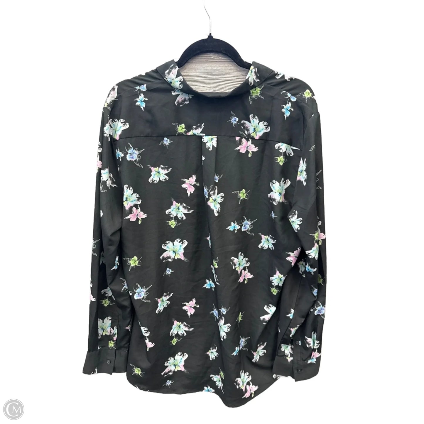 Top Long Sleeve By Banana Republic In Black, Size: Xl