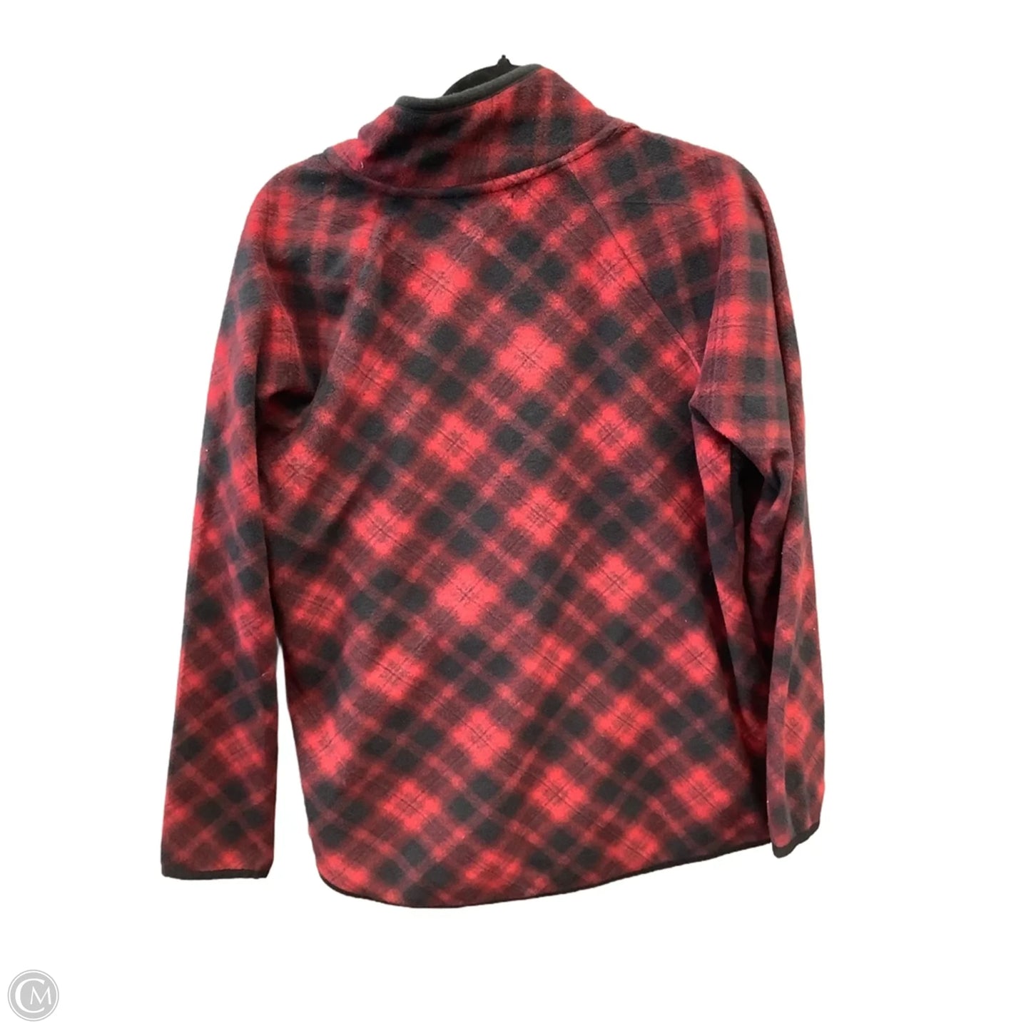 Sweatshirt Collar By Maurices In Plaid Pattern, Size: L