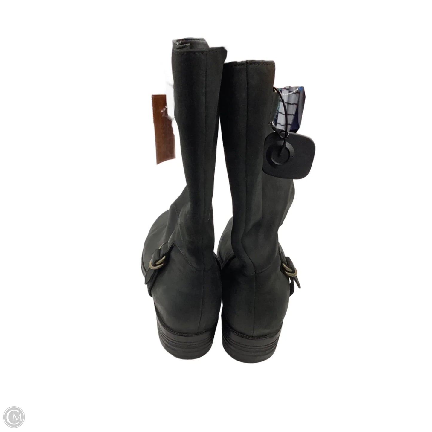 Boots Mid-calf Flats By Cole-haan In Black, Size: 9