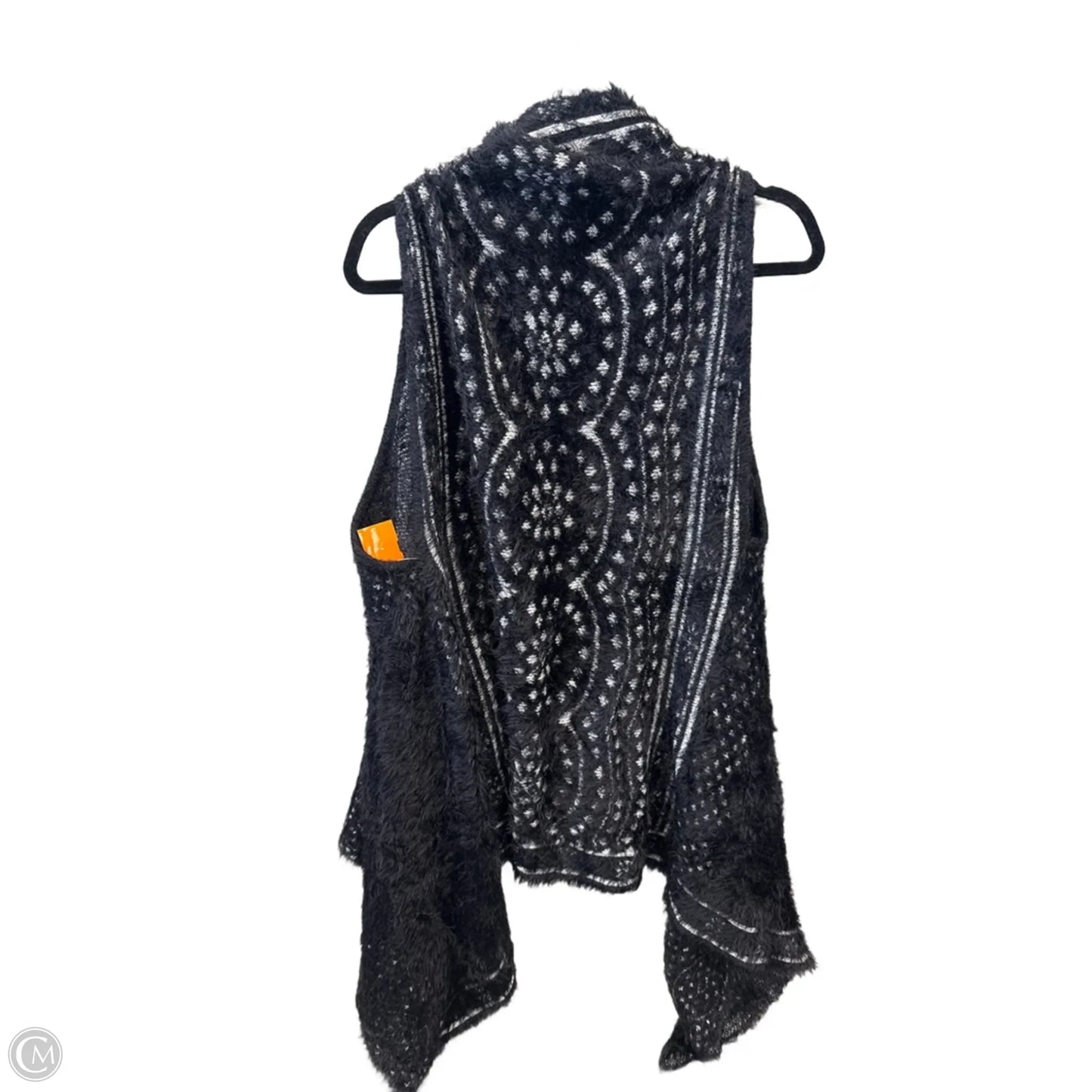 Vest Sweater By Clothes Mentor In Black, Size: 1x