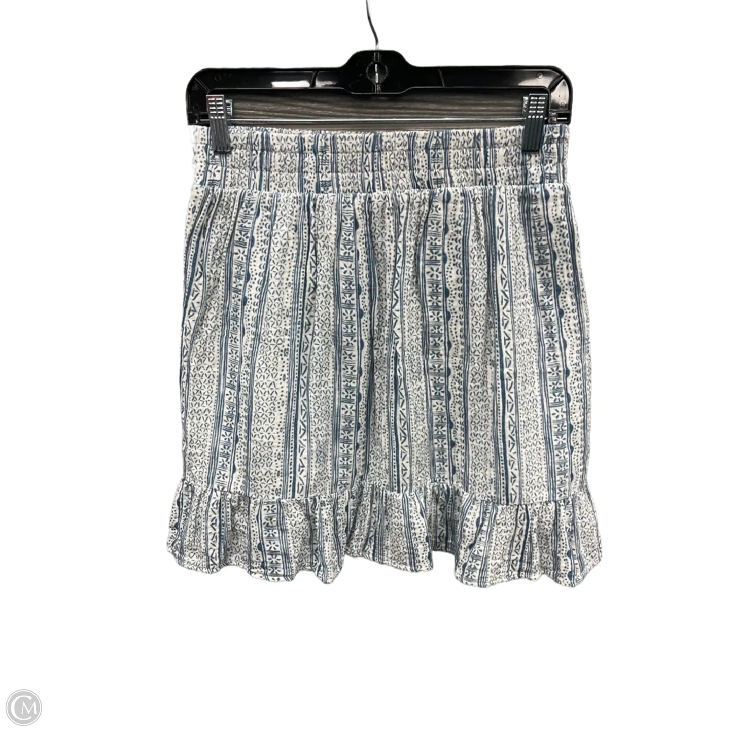 Skirt Mini & Short By Threads 4 Thought In Blue & White, Size: 4