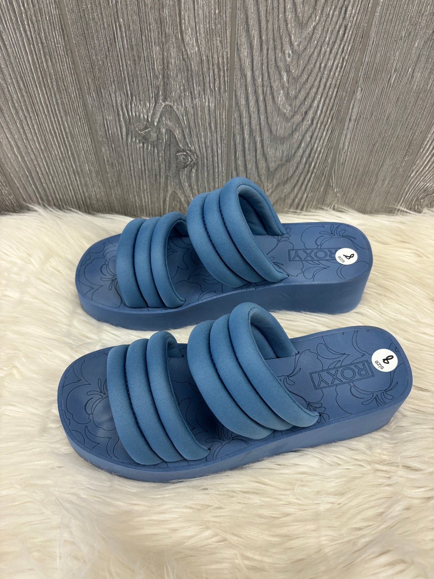 Sandals Flats By Roxy In Blue, Size: 8