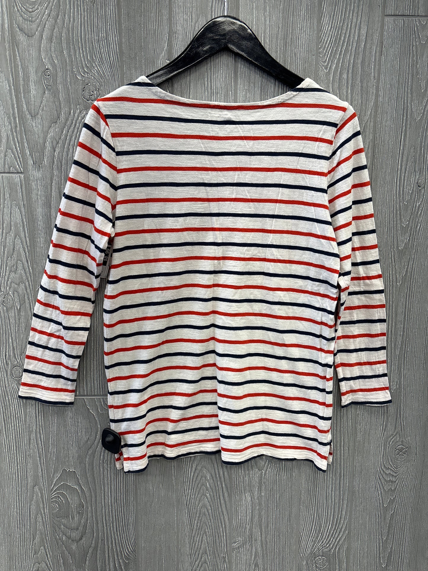 Top 3/4 Sleeve By Old Navy In Striped Pattern, Size: S