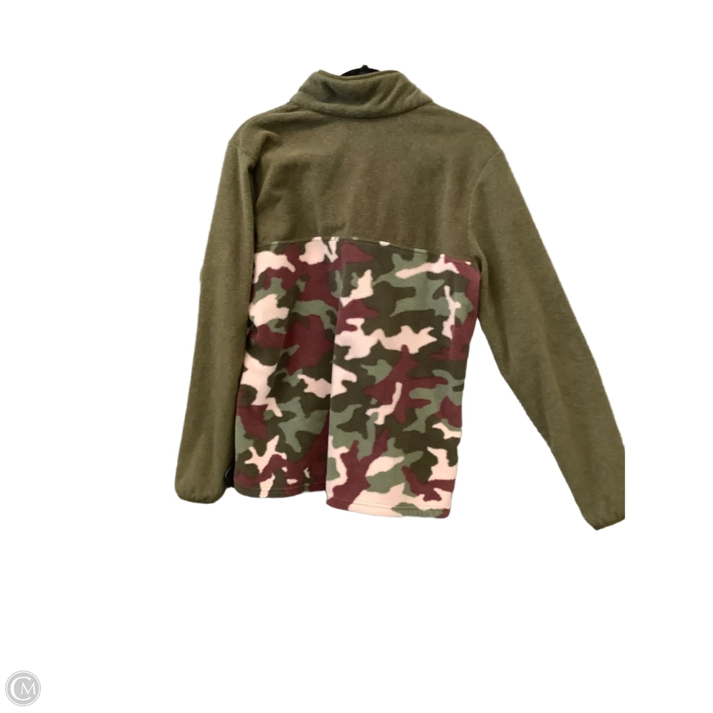 Athletic Sweatshirt Hoodie By Columbia In Camouflage Print, Size: L