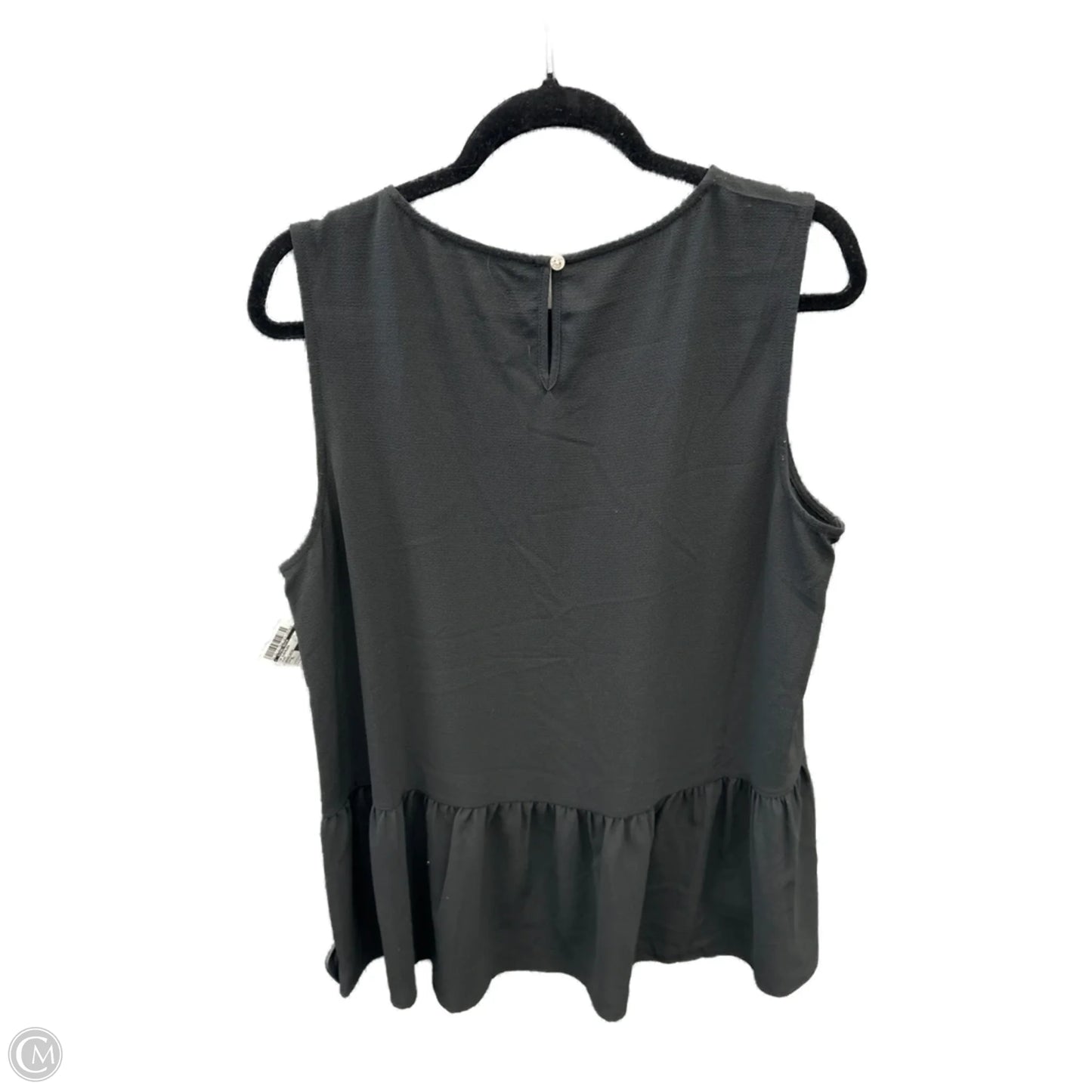 Top Sleeveless By Clothes Mentor In Black, Size: Xl