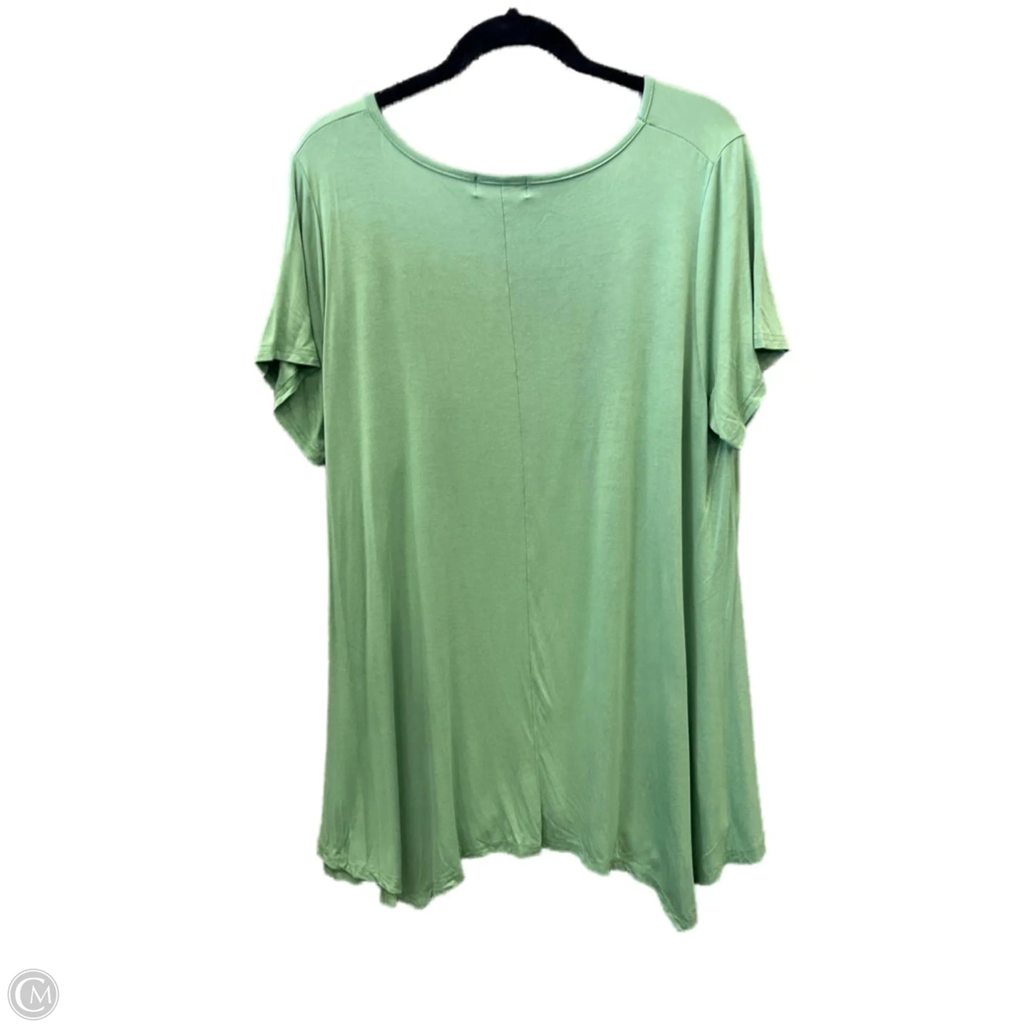 Top Short Sleeve Basic By Clothes Mentor In Green, Size: 3x