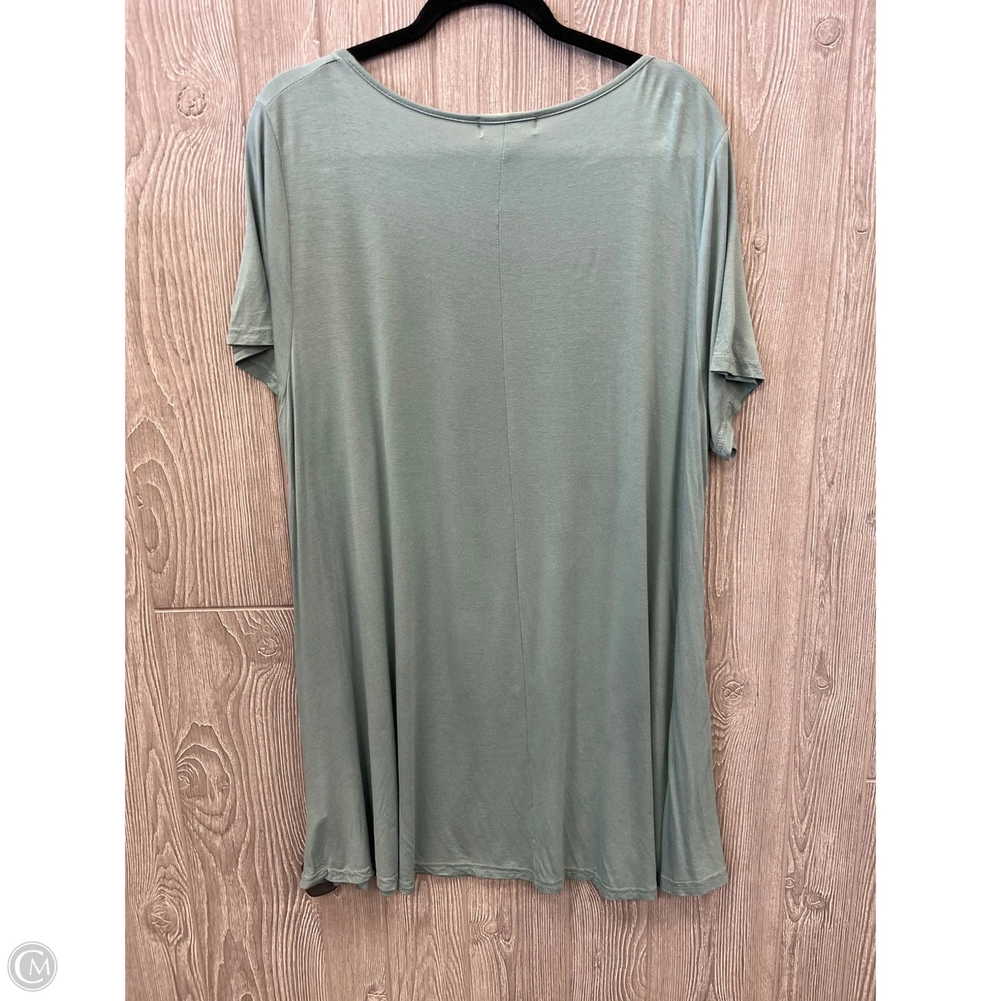 Top Short Sleeve Basic By Clothes Mentor In Green, Size: 3x