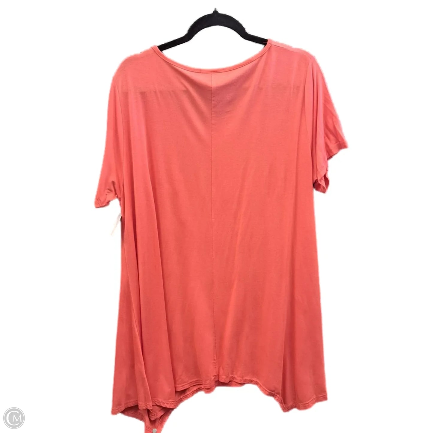 Top Short Sleeve Basic By Clothes Mentor In Orange, Size: 3x