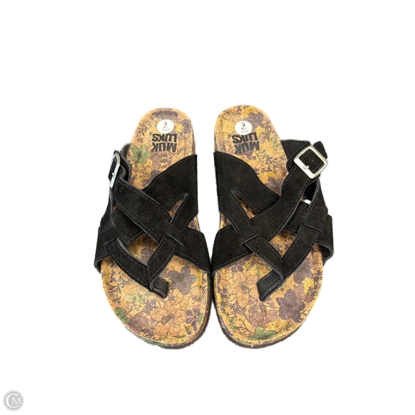Sandals Flats By Muk Luks In Black, Size: 7