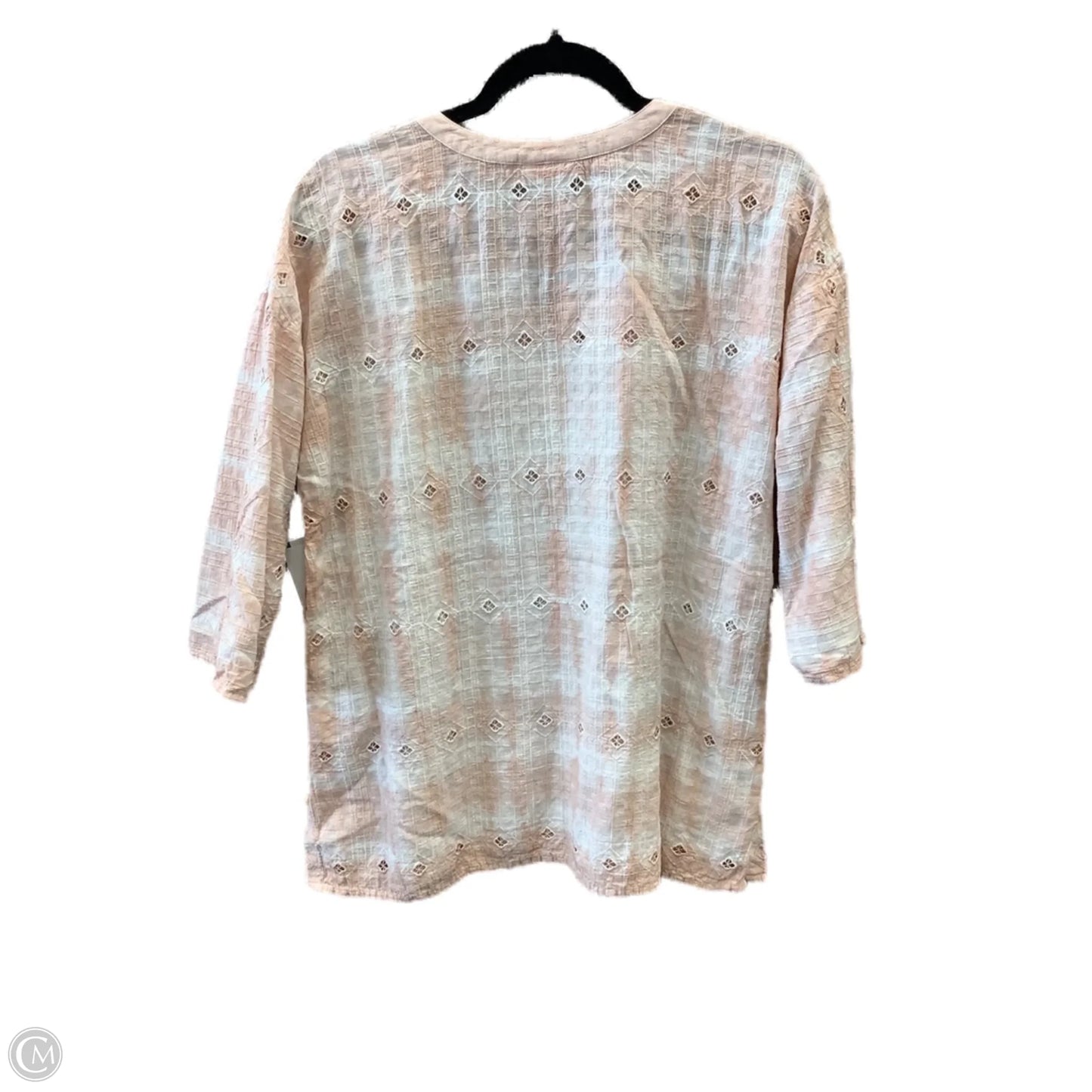 Top 3/4 Sleeve By Pure Jill In Pink, Size: Mp