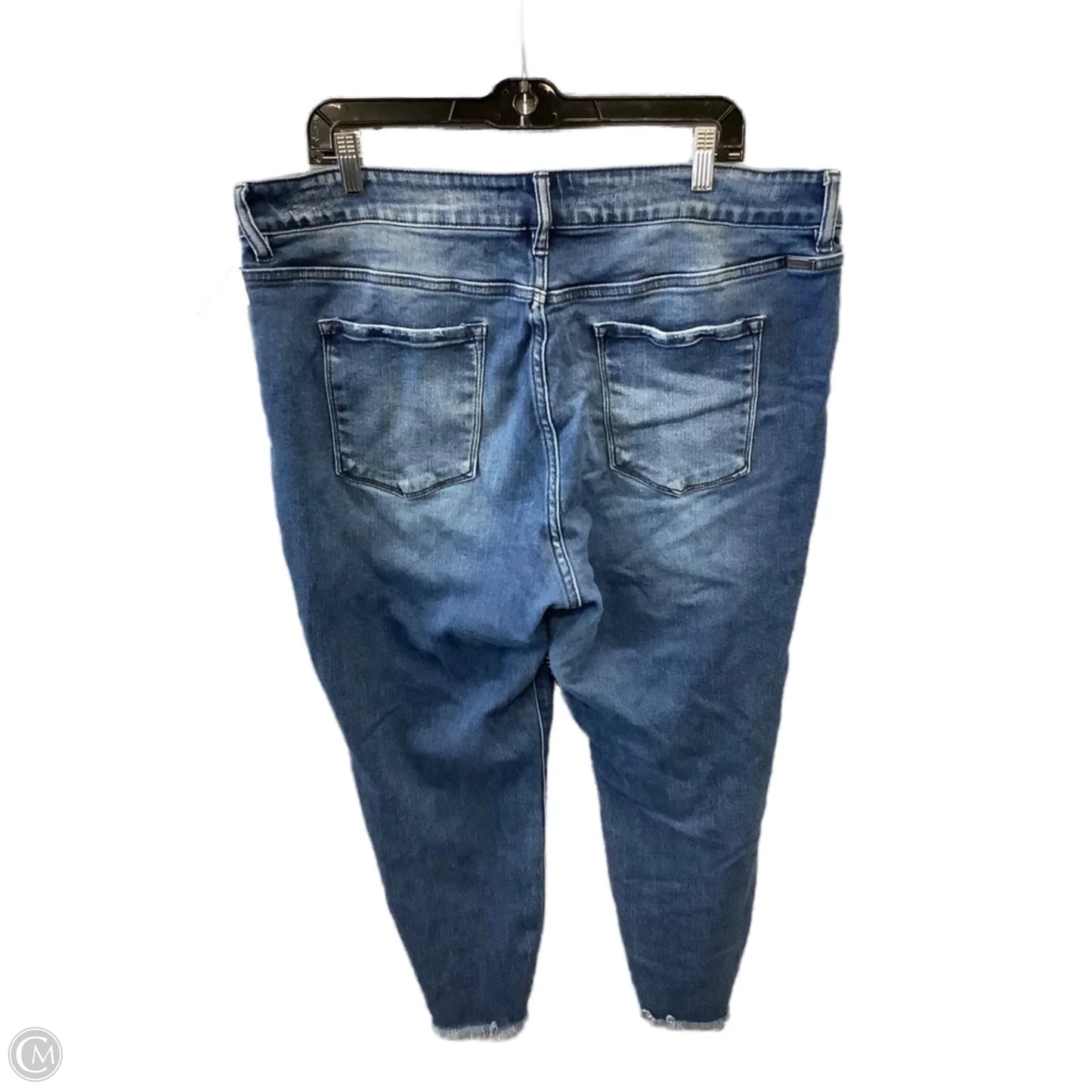 Jeans Skinny By Kancan In Blue Denim, Size: 22