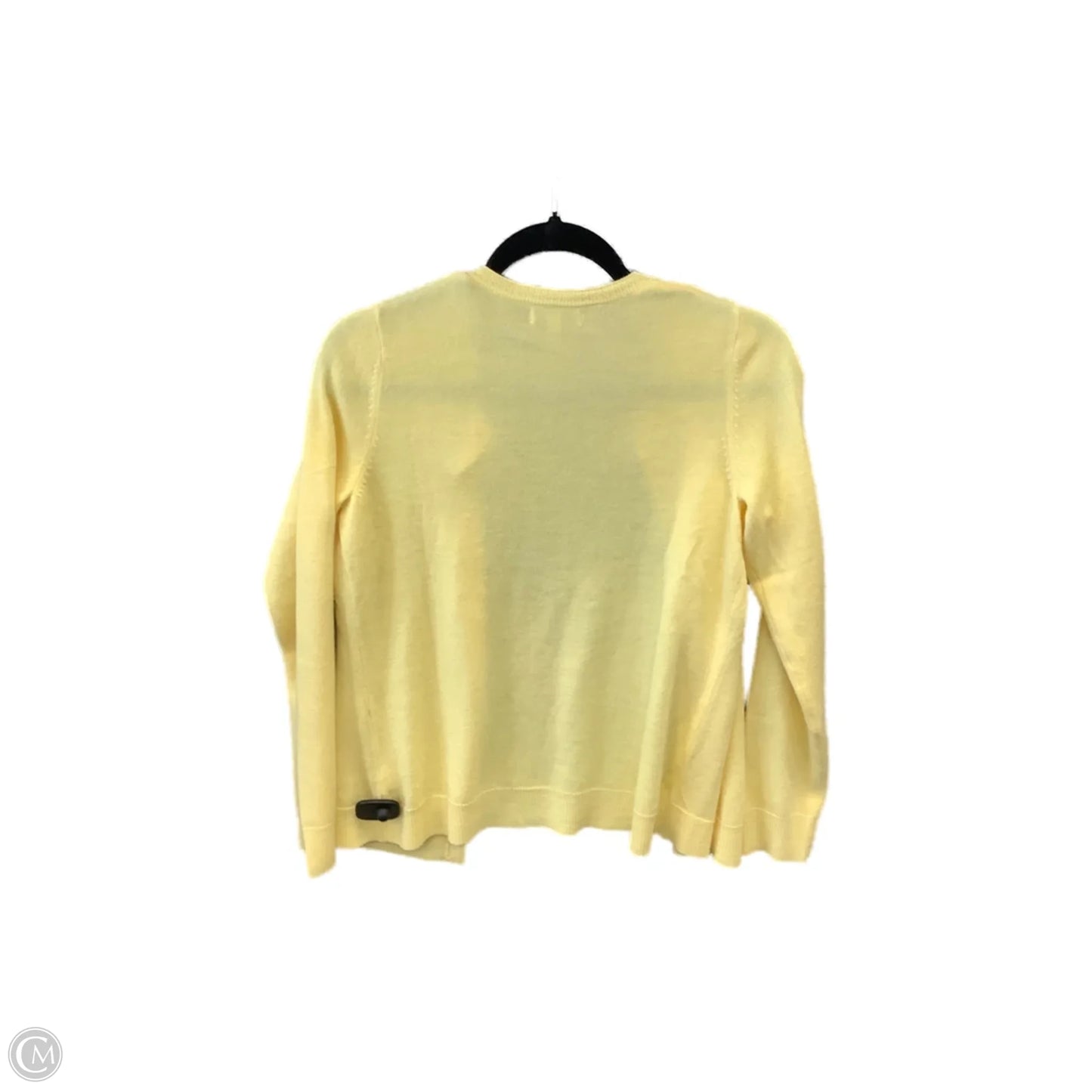 Sweater Cardigan By Croft And Barrow In Yellow, Size: S