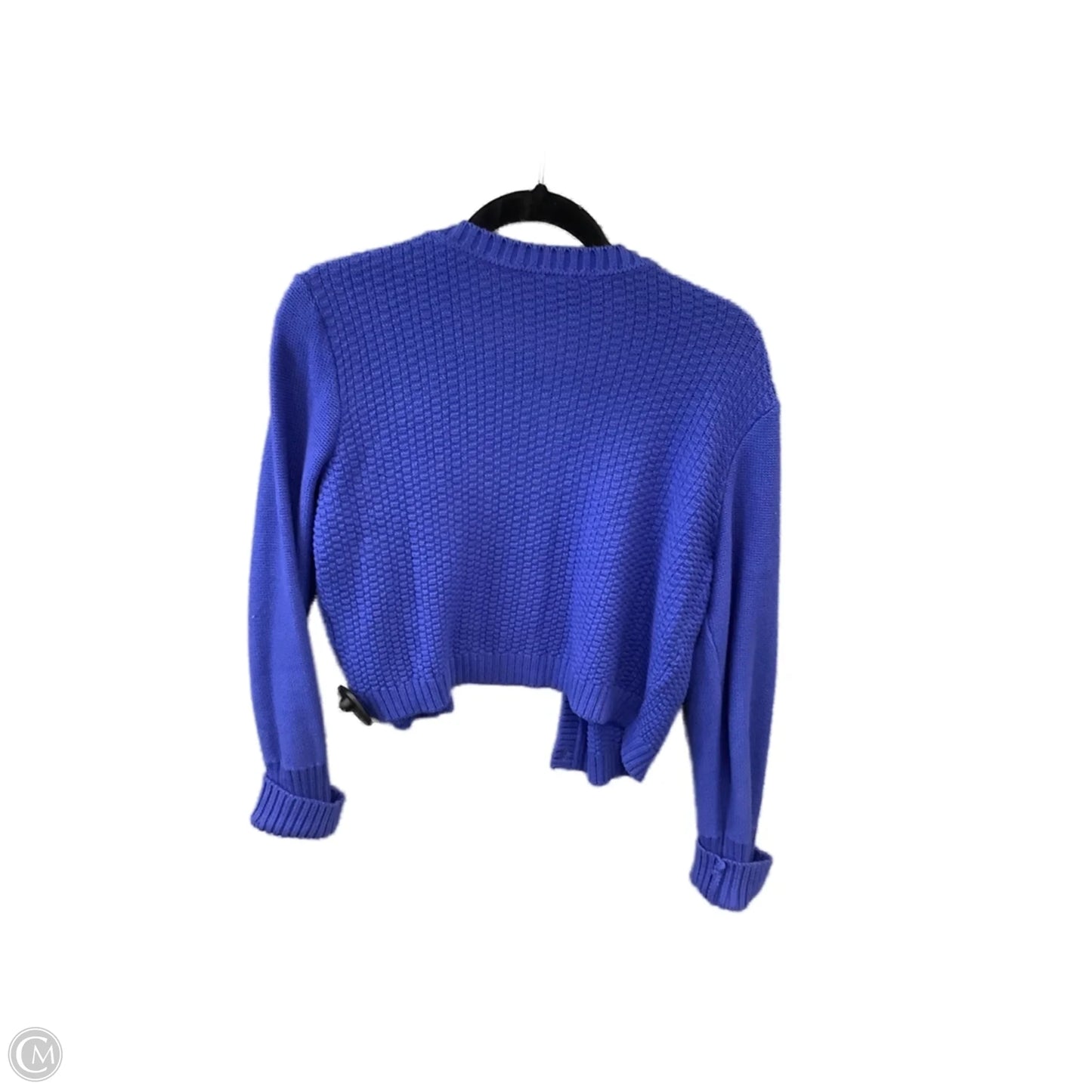 Sweater Cardigan By Clothes Mentor In Blue, Size: M