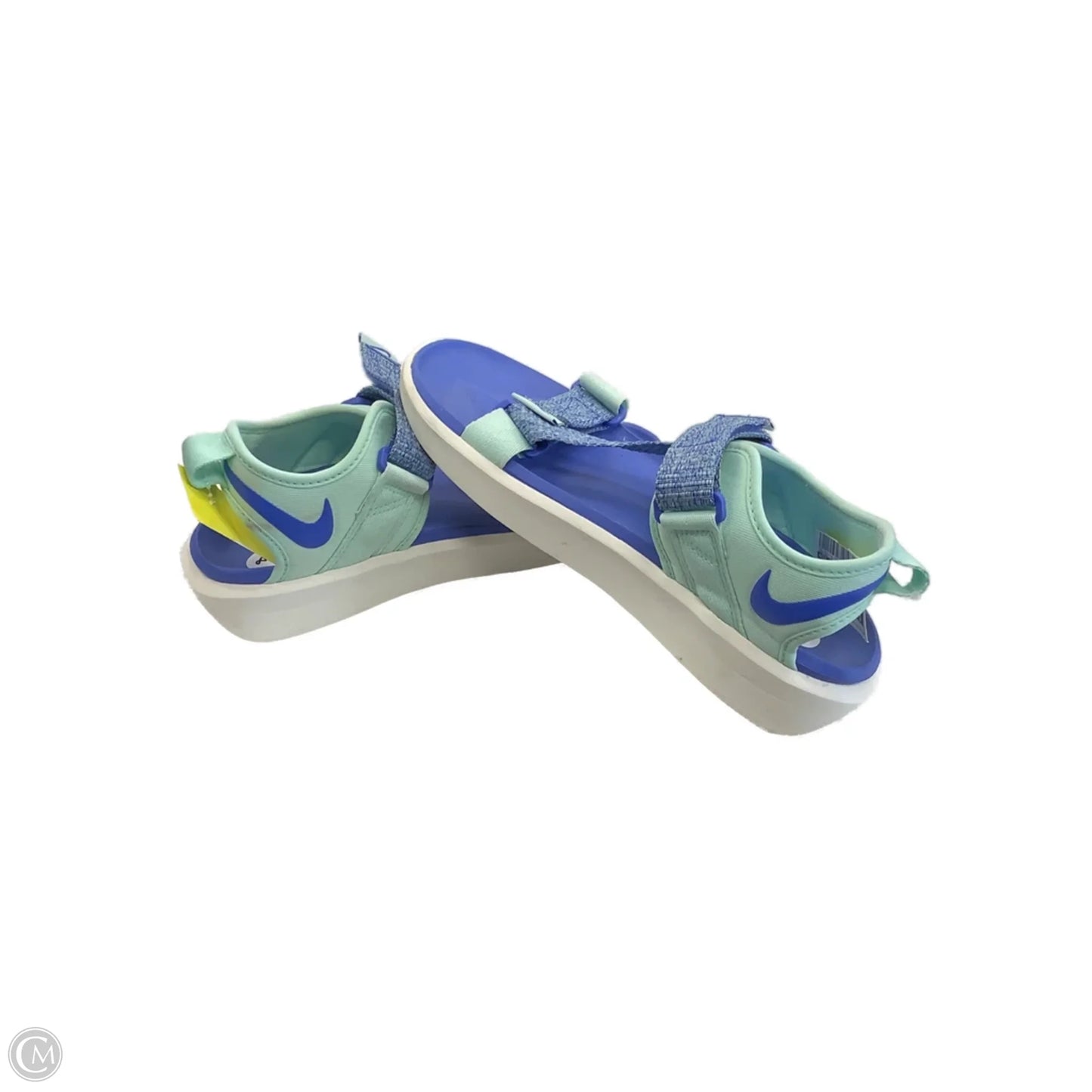 Sandals Flats By Nike In Blue, Size: 8